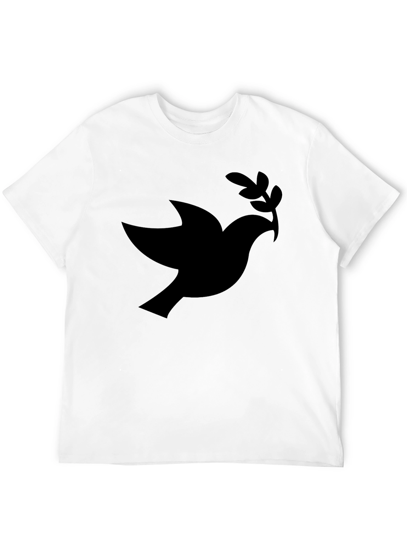 Black Dove of Peace Graphic Tee - Black view 12