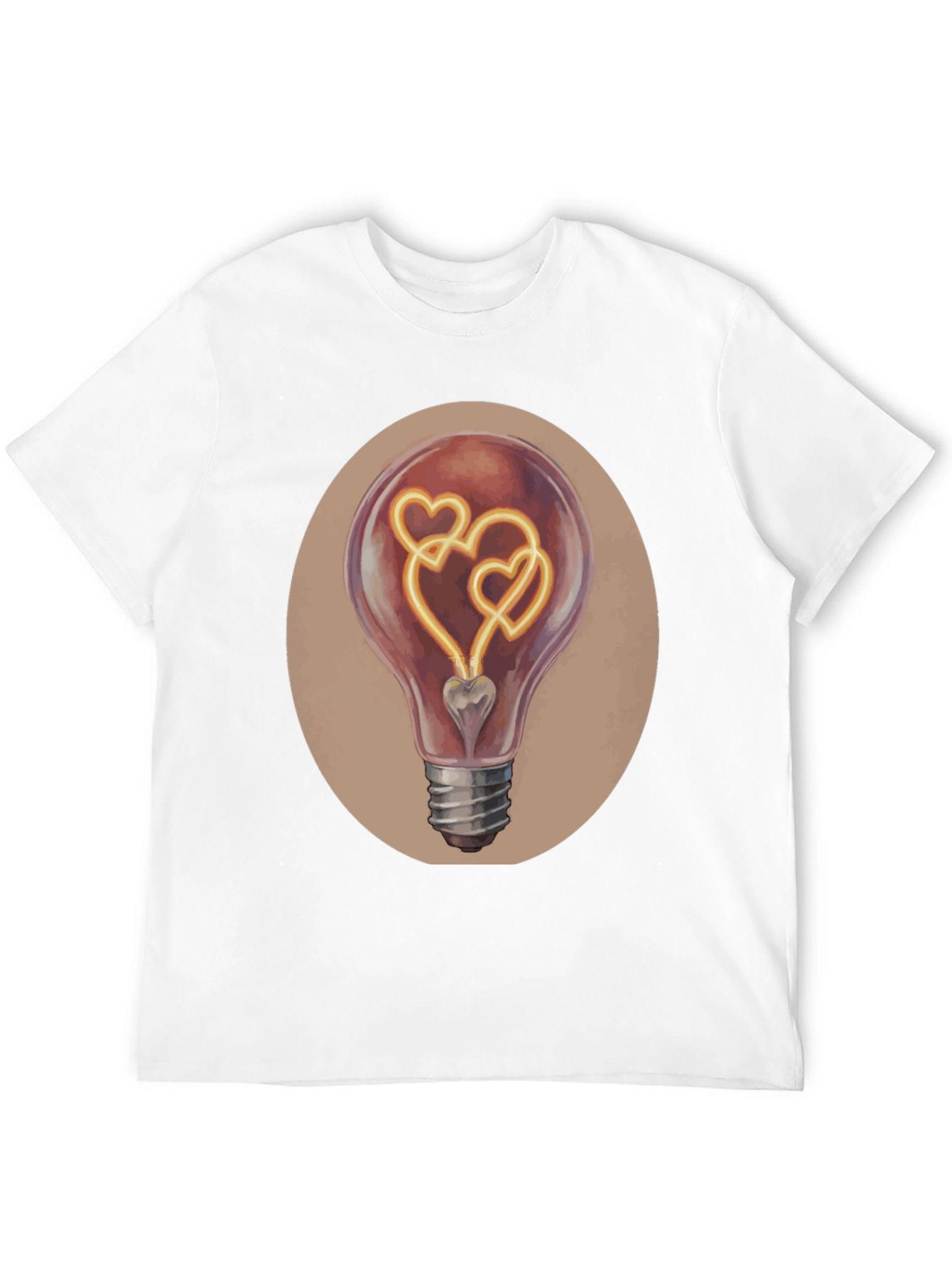 Black Heart Bulb Graphic Tee - Express Your Love! view 12