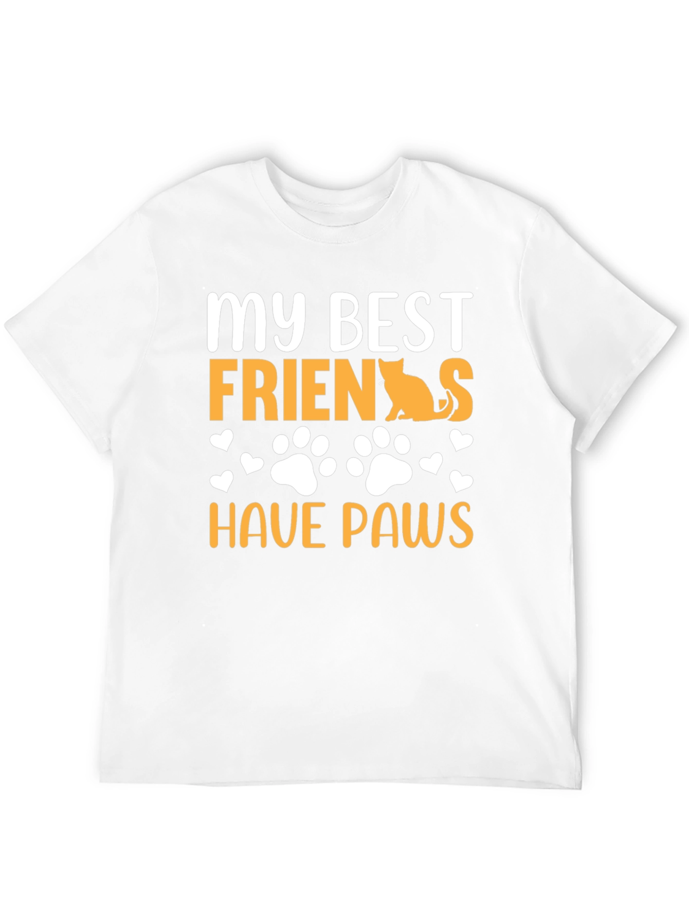 Black My Best Friends Have Paws Graphic Tee view 12