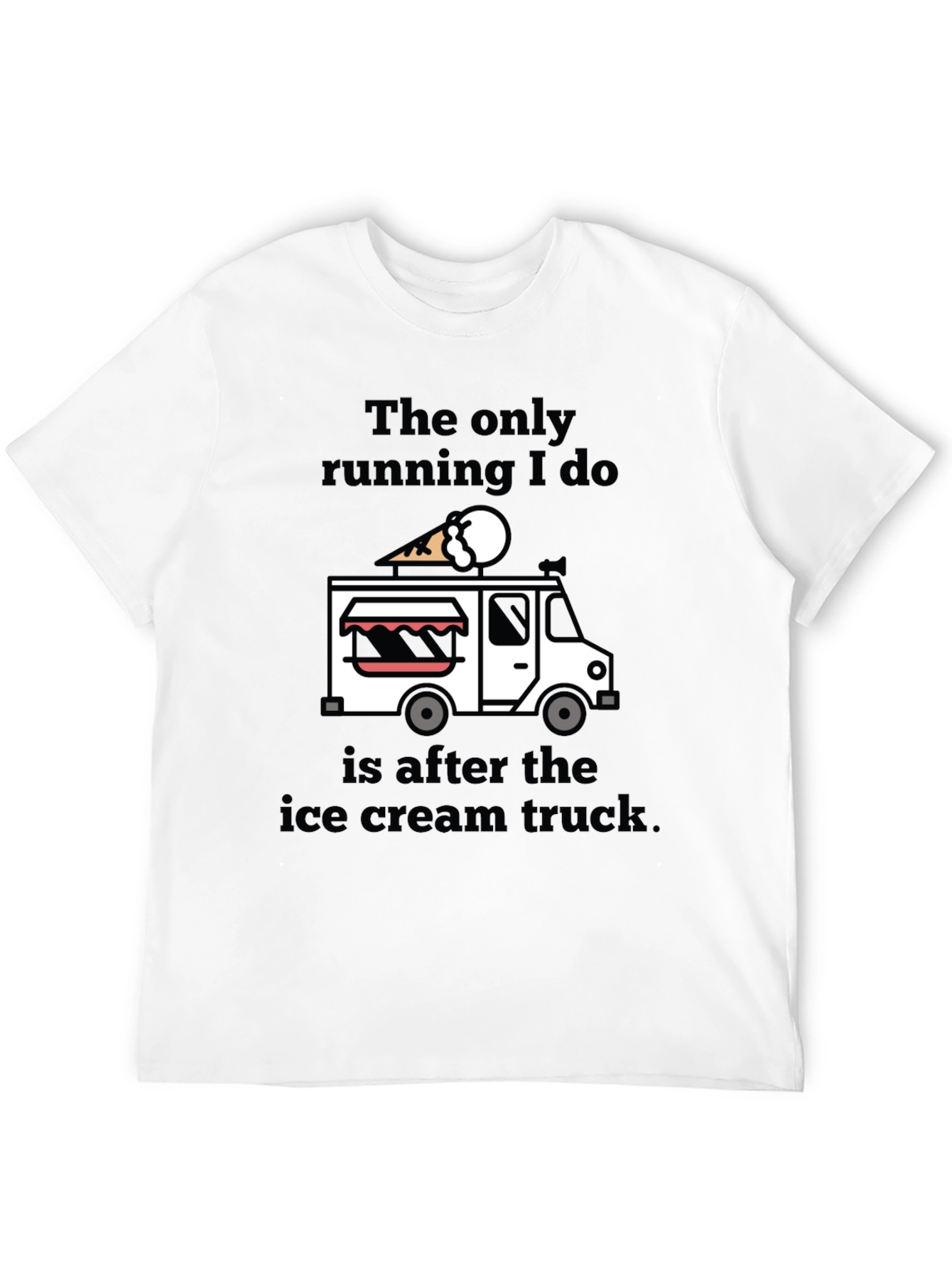 Black Ice Cream Truck T-Shirt view 12