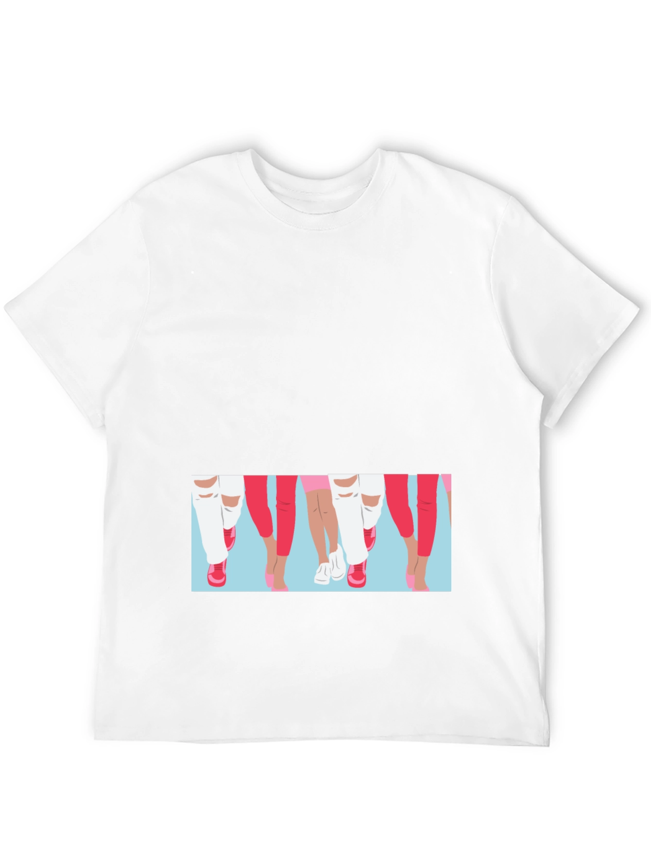 Black Graphic Print Black T-Shirt - Fashion Legs Design view 12