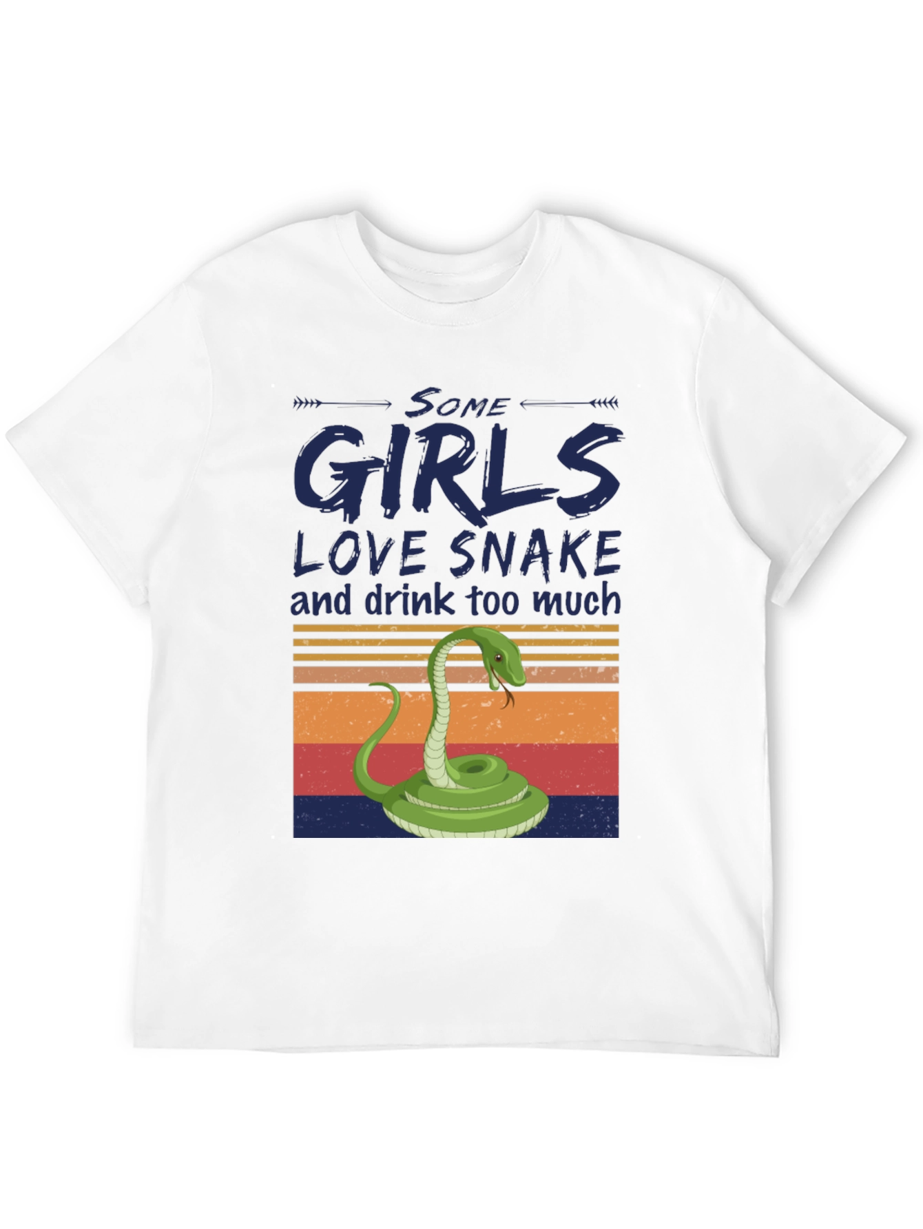 Black Some Girls Love Snake T-Shirt view 12