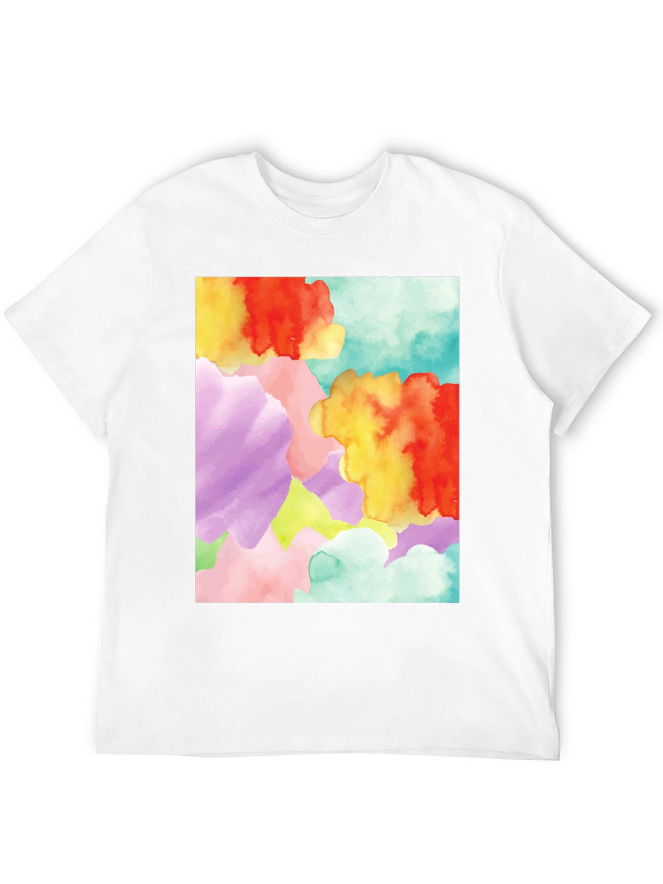 Black Abstract Watercolor Graphic Tee - Unique Design view 12
