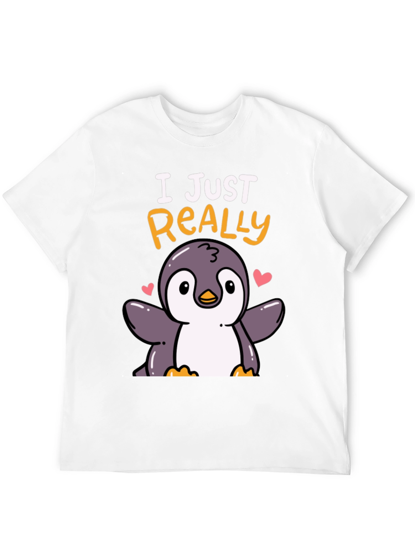 Black Cute Penguin T-Shirt - I Just Really Love Penguins view 12