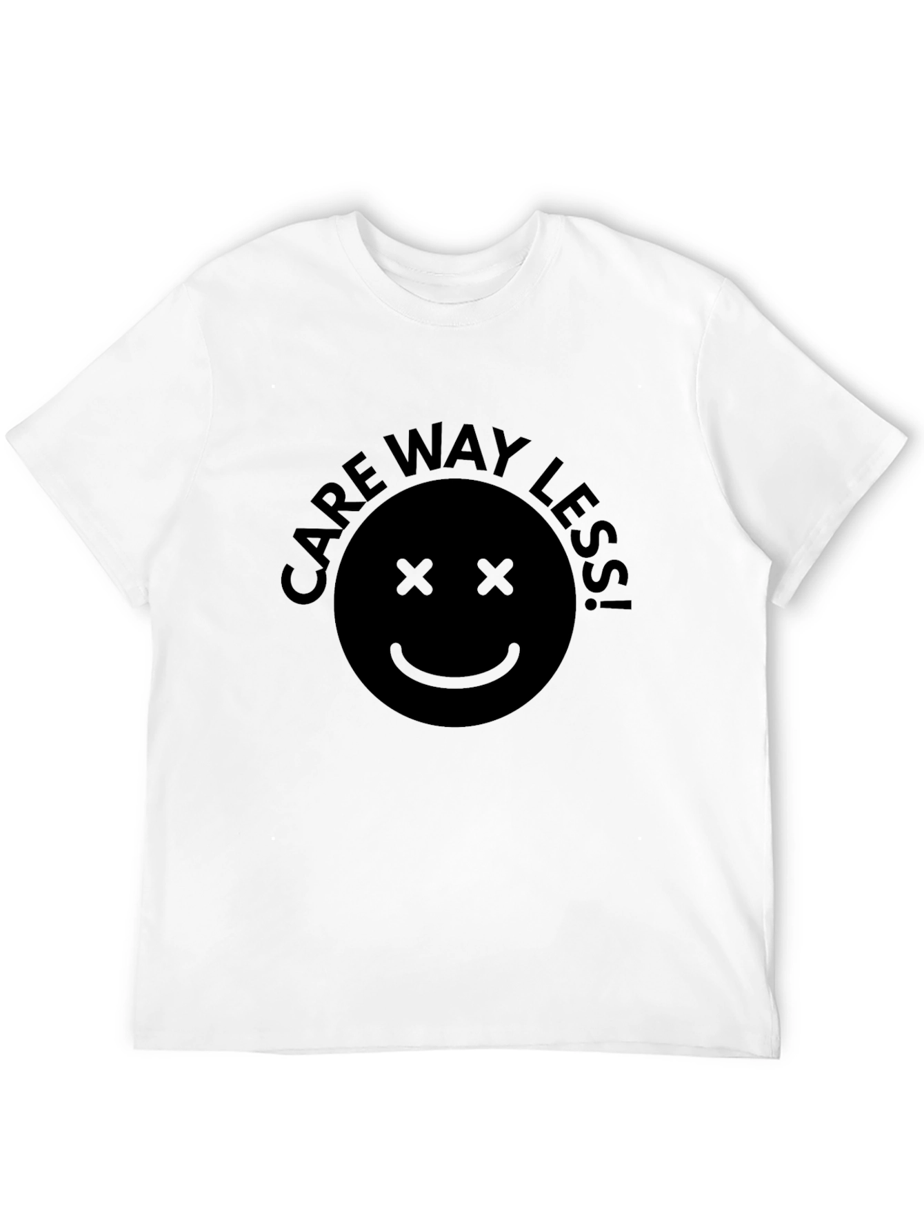 Black Care Way Less Graphic Tee - Black Unisex view 12