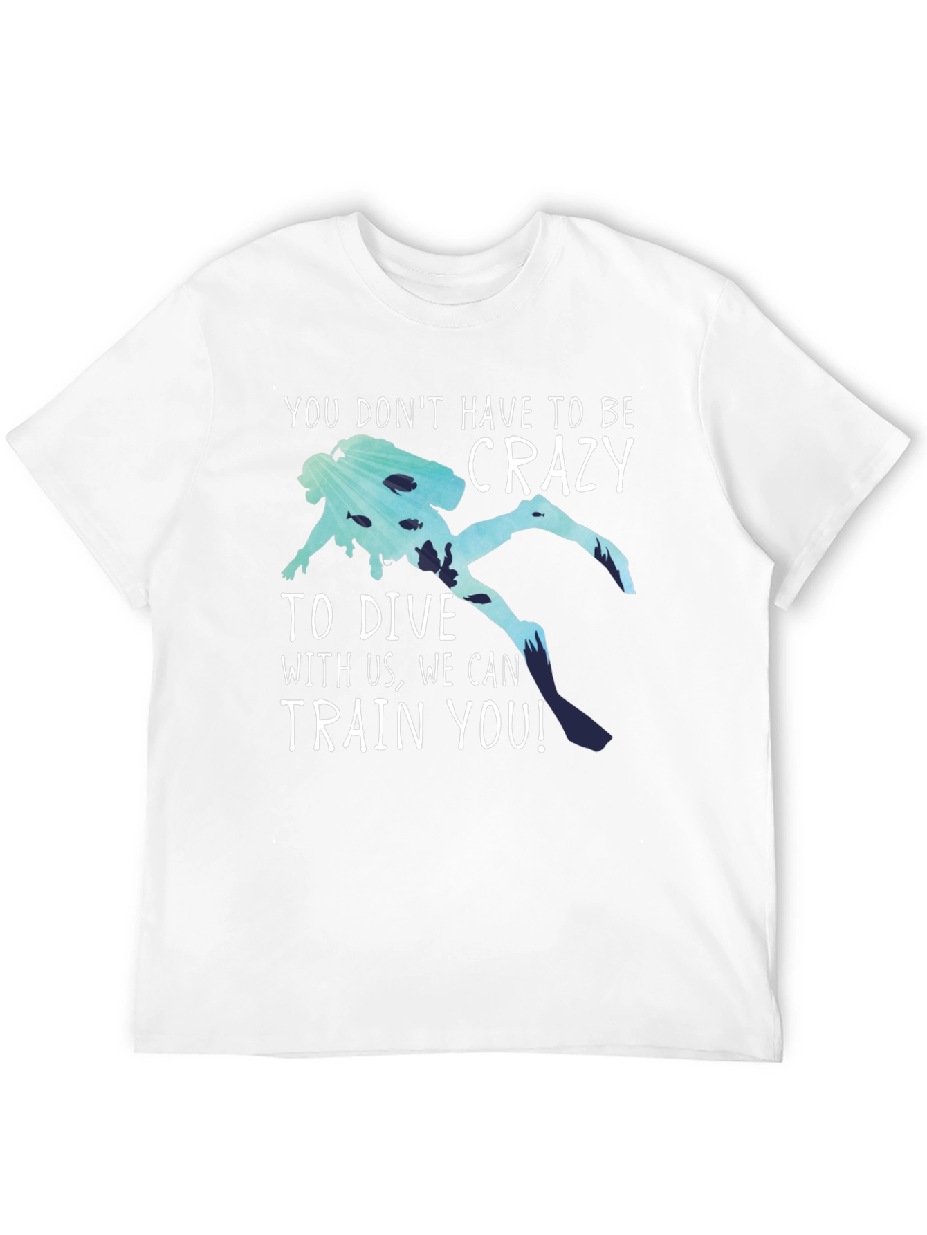 Black Funny Diving T-Shirt: No Crazy Divers Needed! view 12