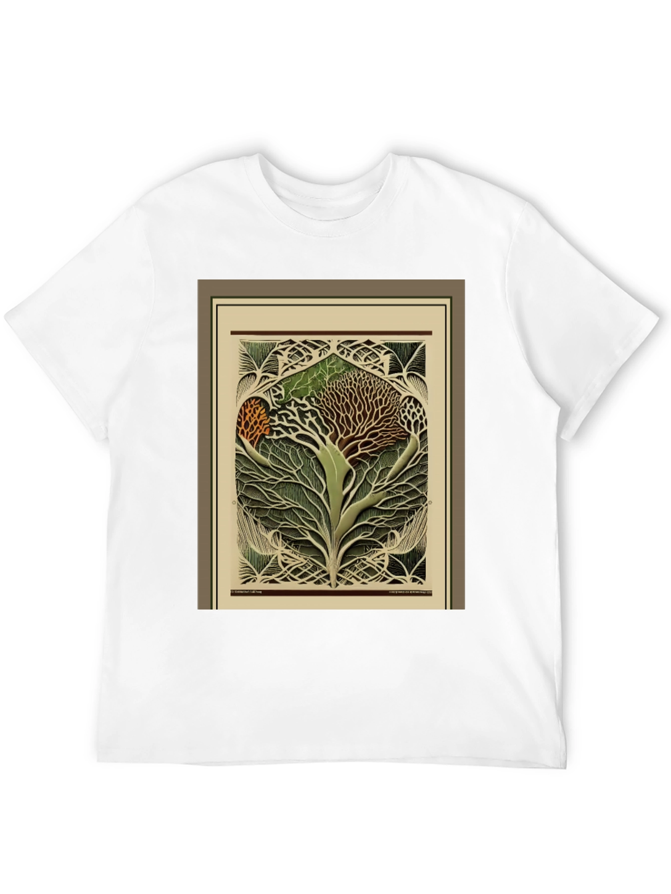 Black Arboreal Art Tee - Unique Tree of Life Design view 12