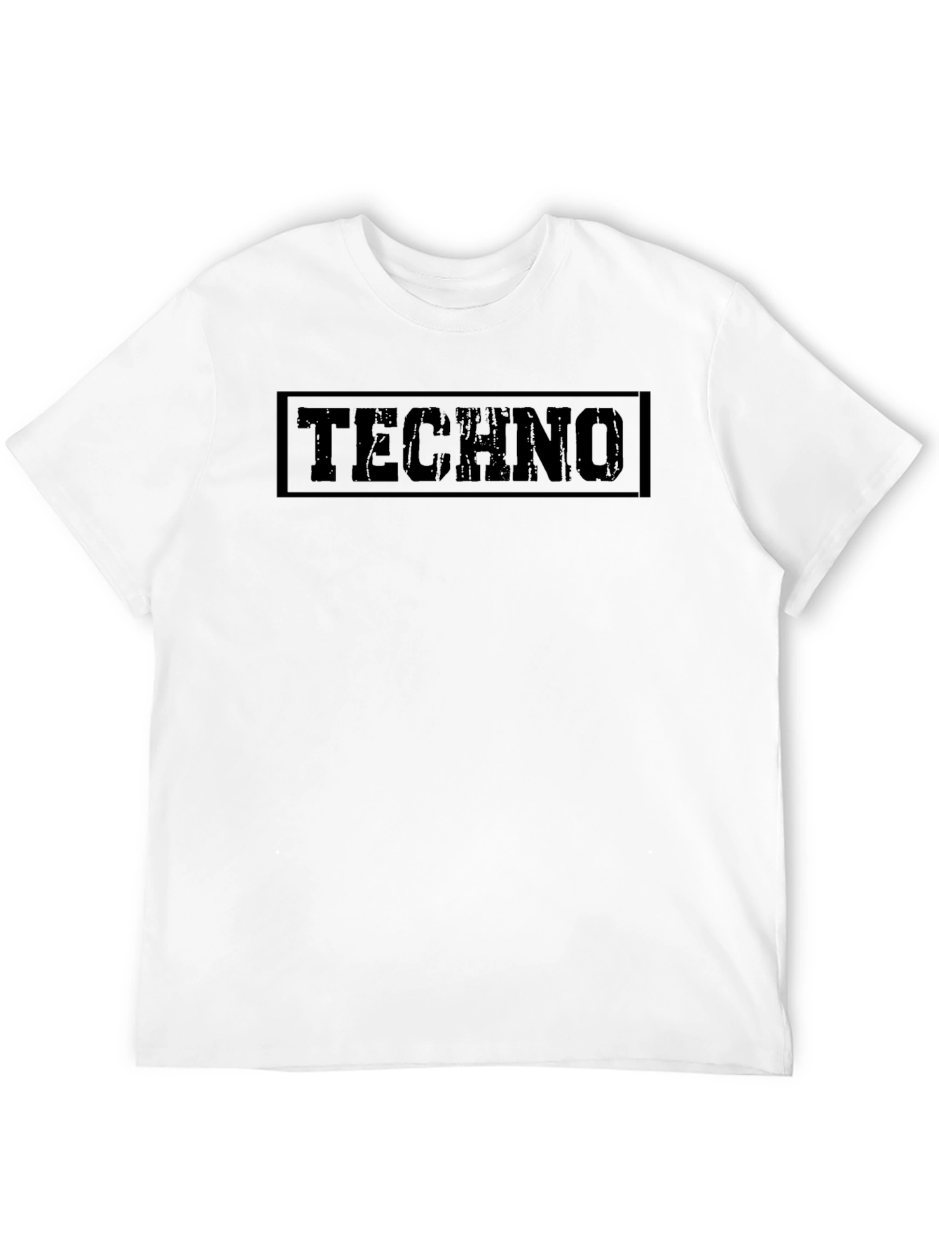 Black Black Techno Graphic T-Shirt view 12