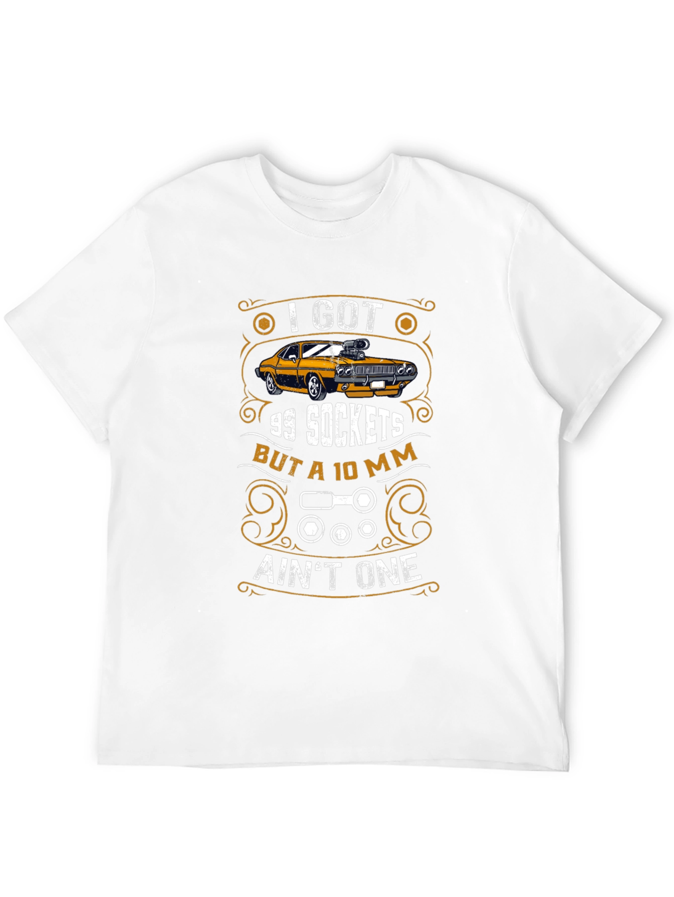 Black I Got 99 Sockets Funny Mechanic Car T-Shirt view 12