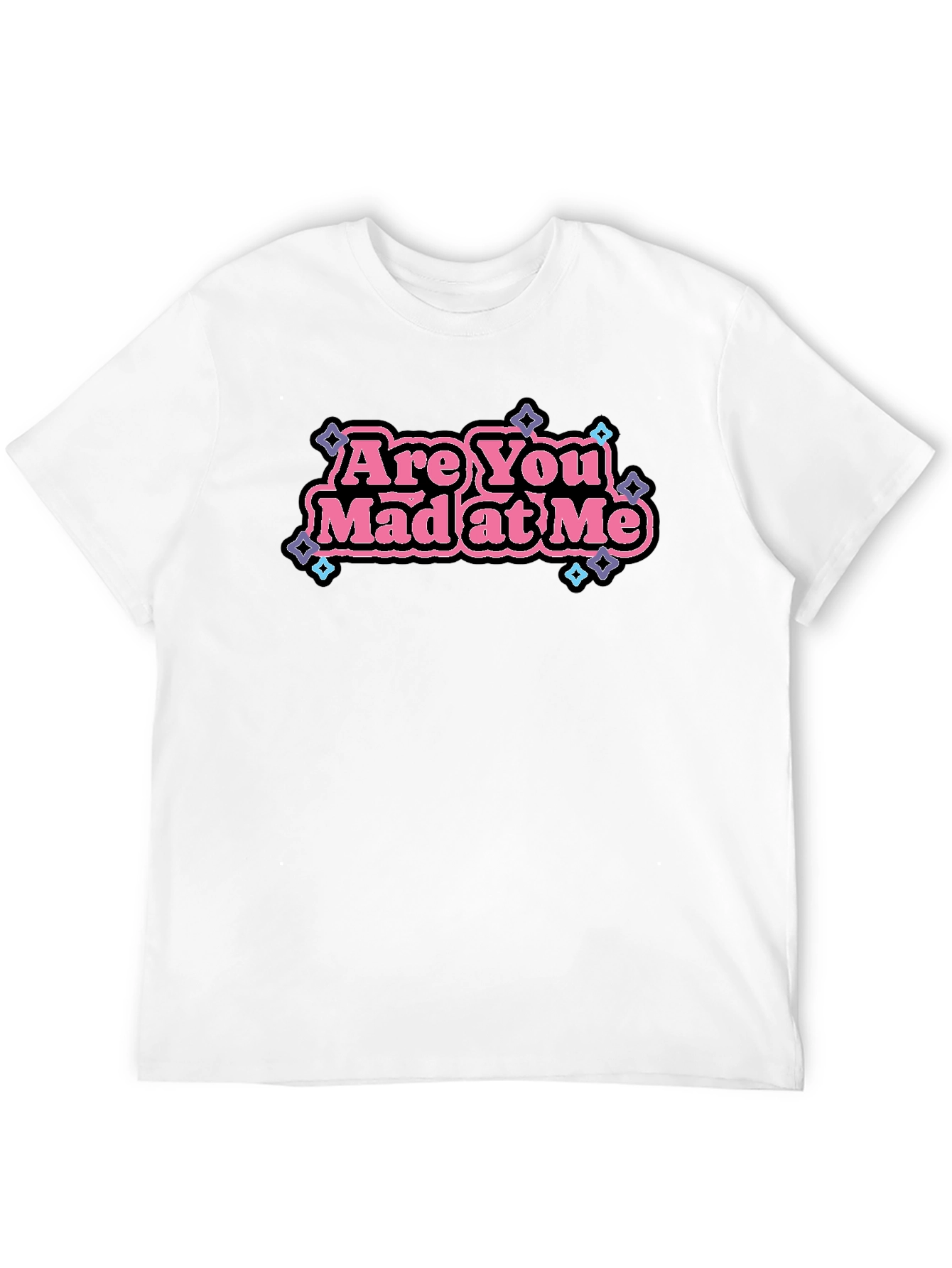 Black Are You Mad At Me Graphic Tee view 12