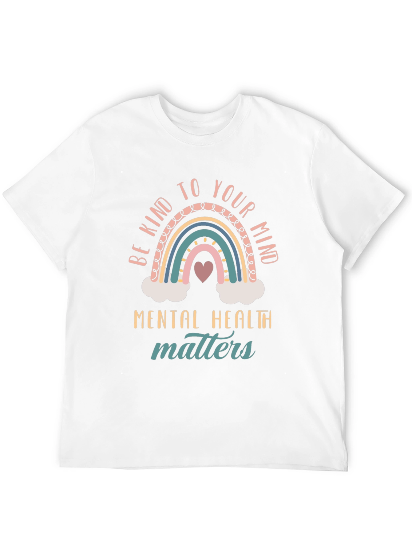 Black Be Kind To Your Mind Mental Health Matters T-Shirt view 12