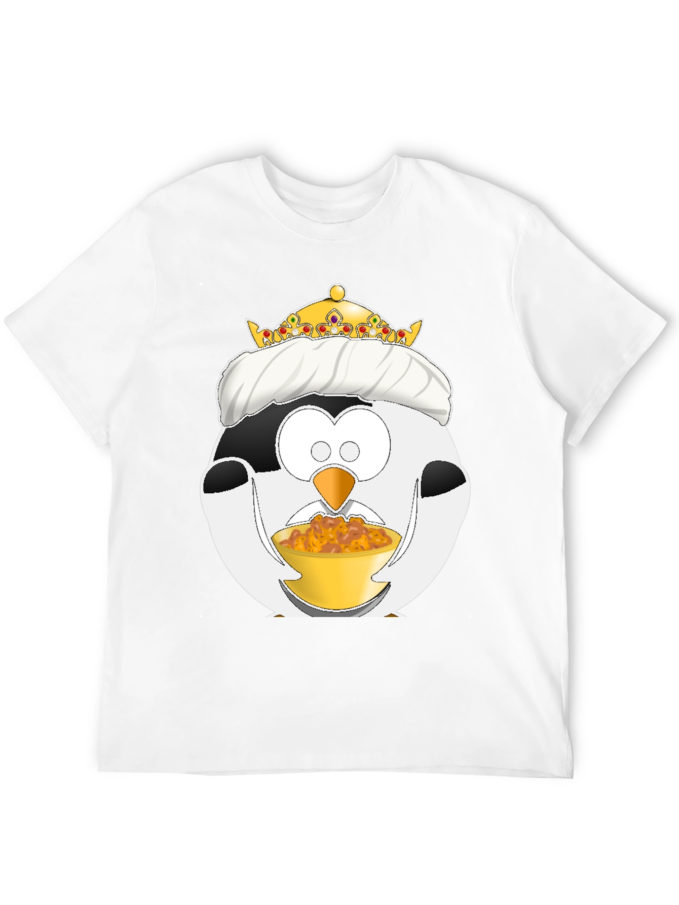 Funny Penguin King Graphic T-Shirt - 12