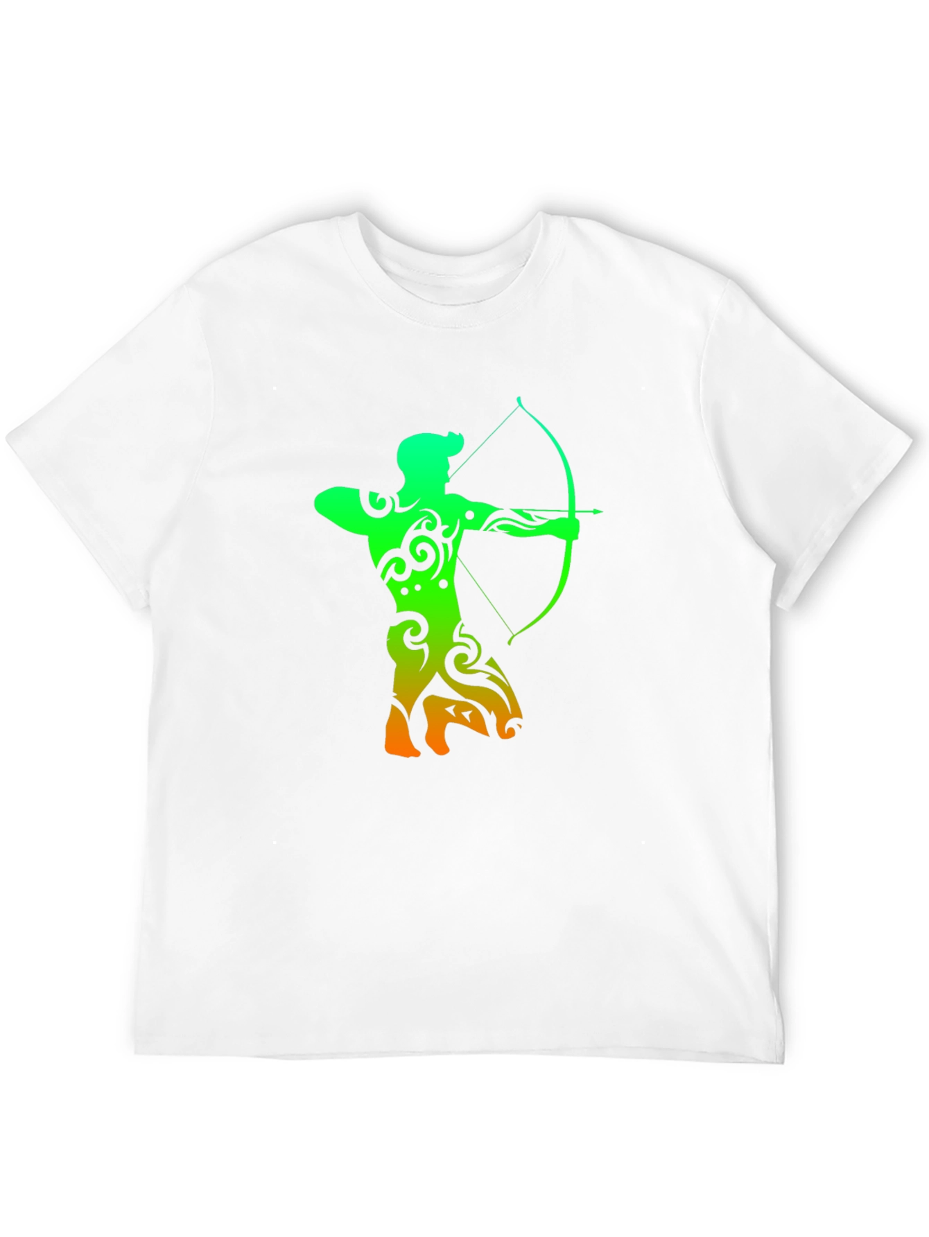 Black Archery Silhouette Graphic T-Shirt - Cool Archer Design view 12