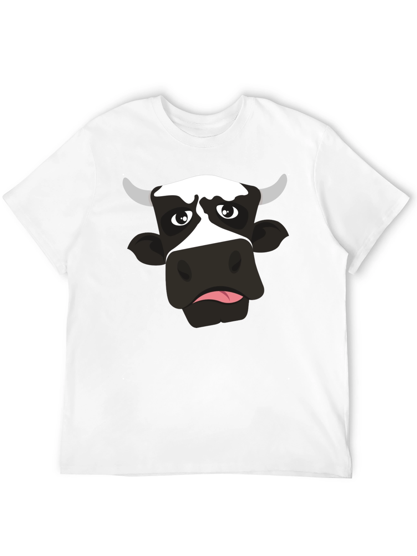 Funny Cow Graphic Print Black T-Shirt - 12
