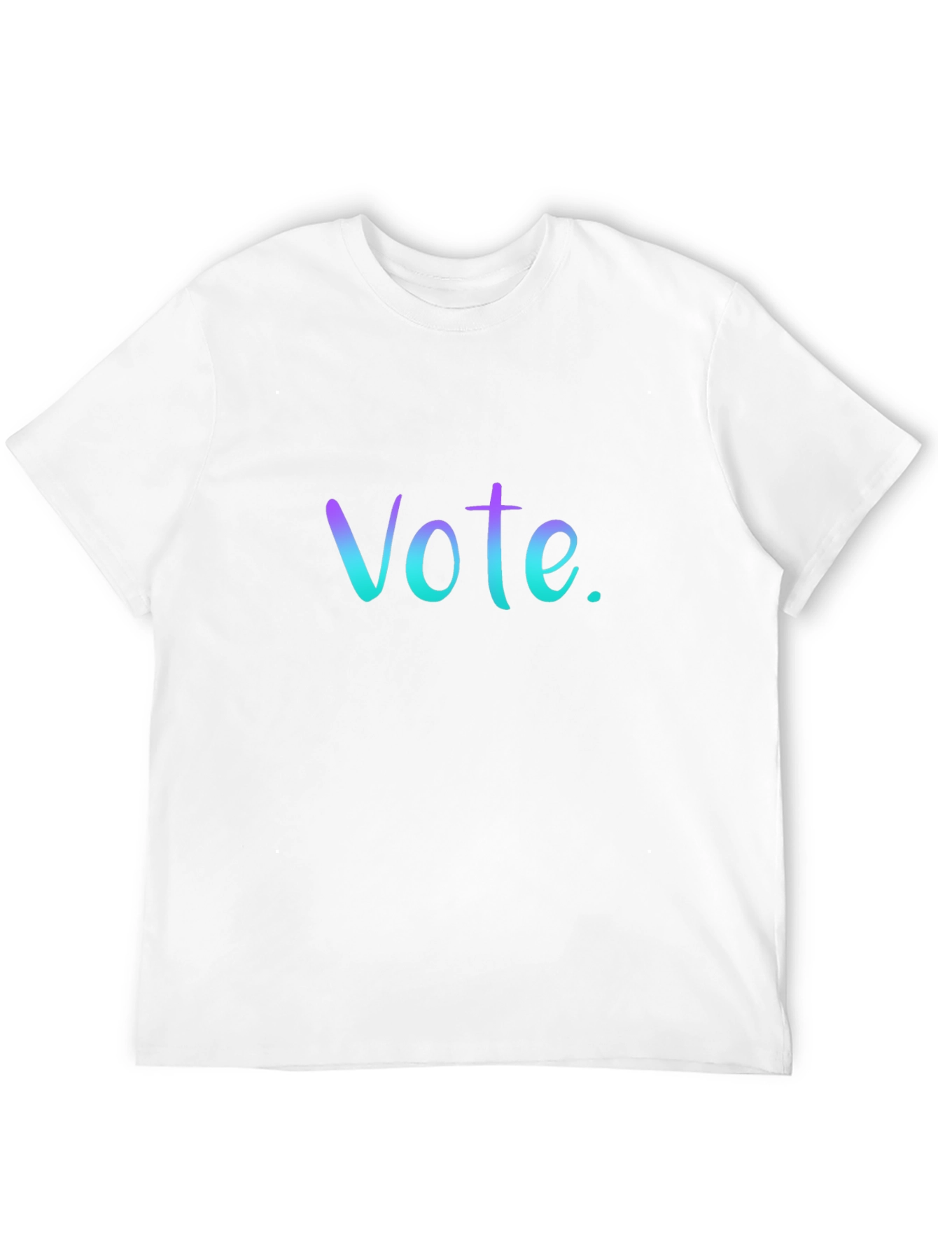 Black Vote T-Shirt: Gradient Lettering, Casual Fit view 12