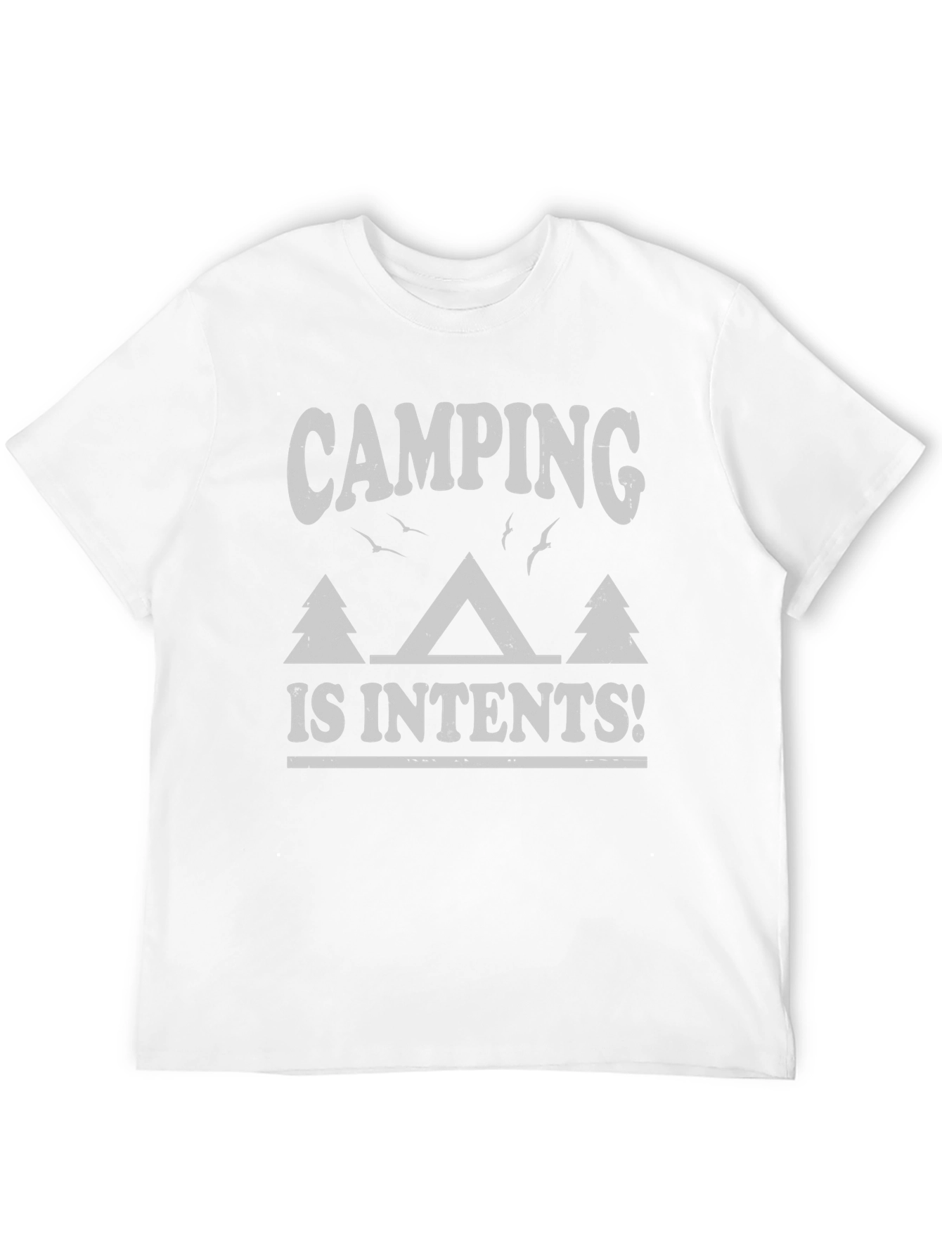 Black Camping is Intents T-Shirt - Nature Lover Tee view 12