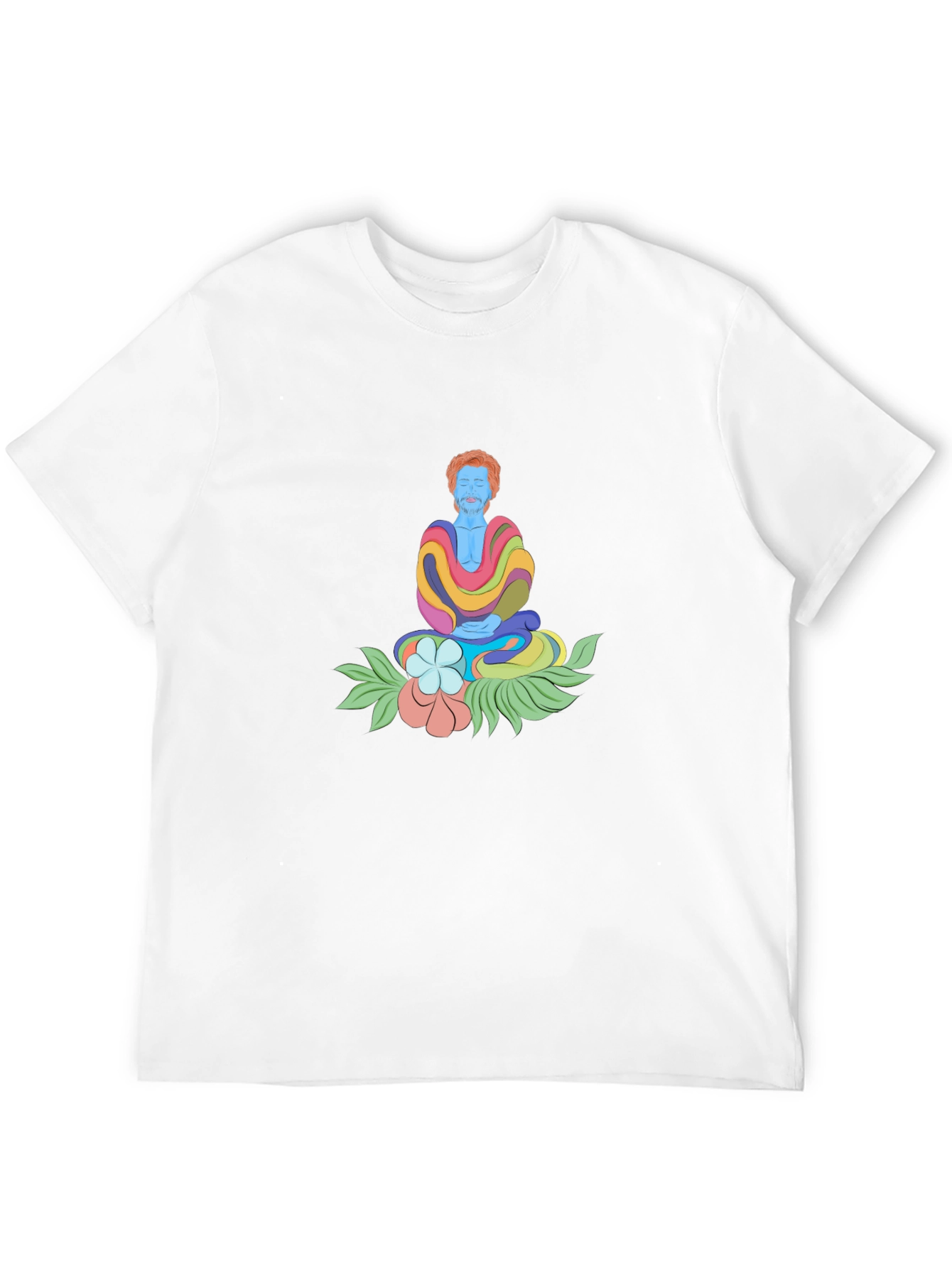 Black Zen Man Graphic Tee - Comfortable Black Cotton T-Shirt view 12