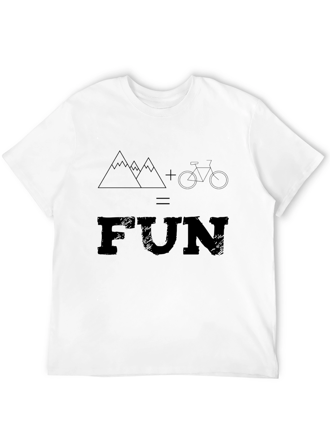 Black Mountain Bike FUN Graphic Tee - Black view 12