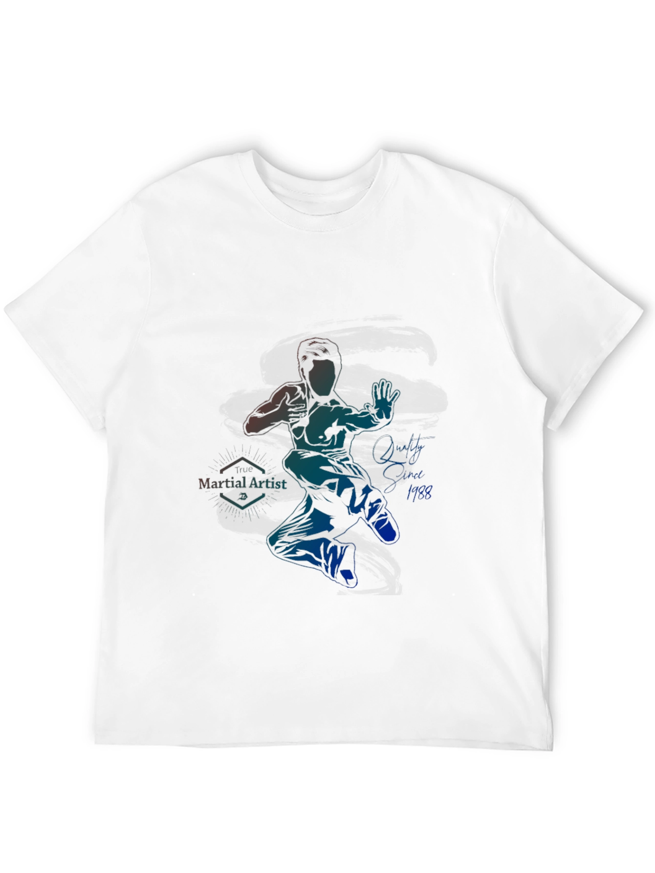 Black Martial Artist Graphic T-Shirt view 12