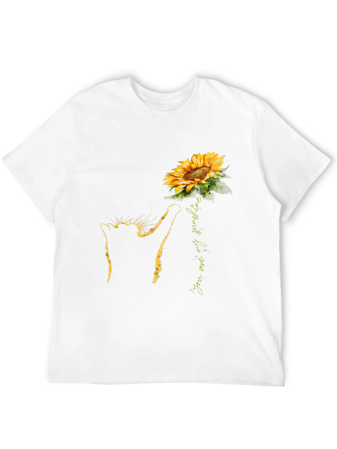 Black Cat Sunflower T-Shirt - You Are My Sunshine Tee view 12
