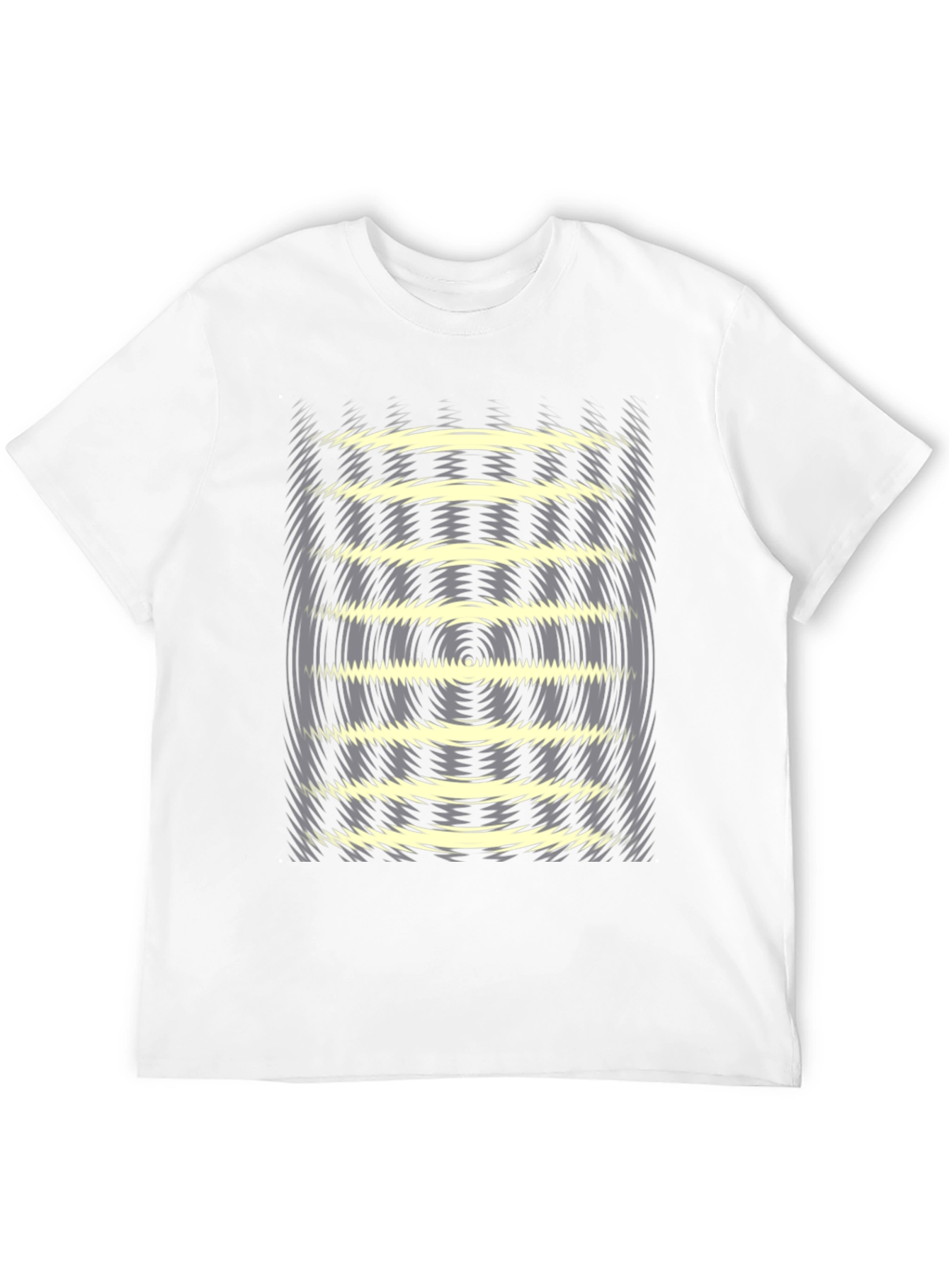 Black Optical Illusion Graphic Tee - Black view 12