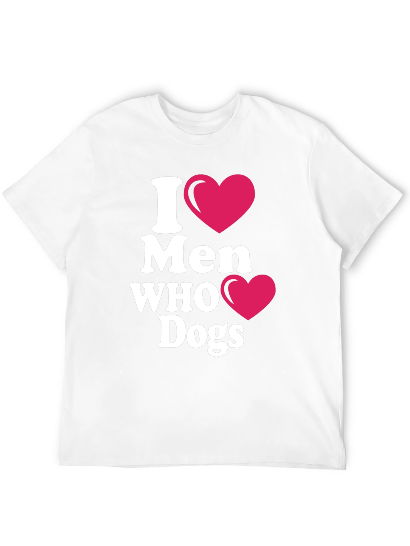 Black I Heart Men Who Love Dogs T-Shirt view 12