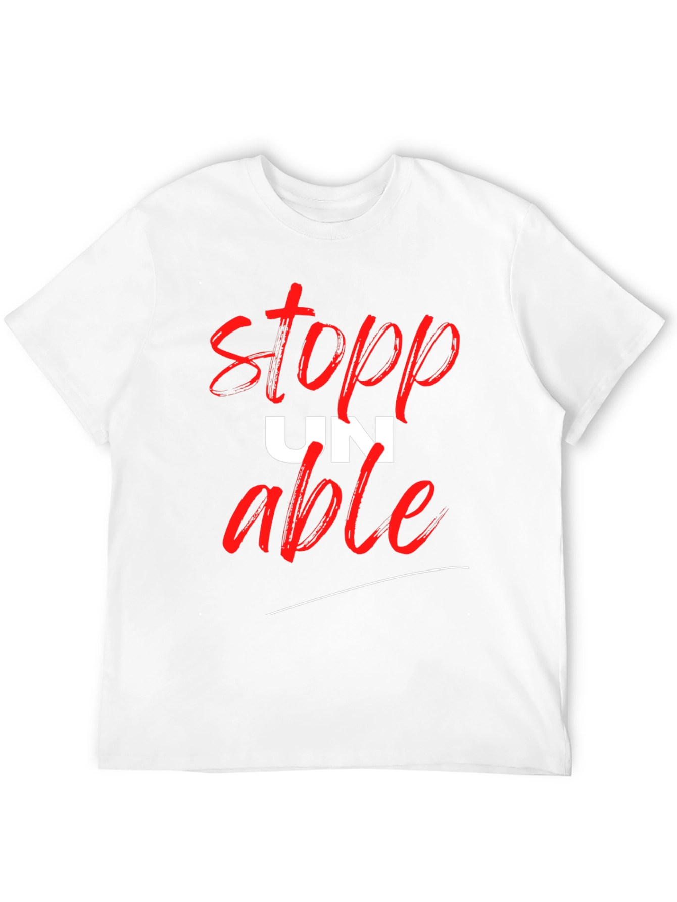 Black Unstoppable Graphic T-Shirt - Black Cotton Tee view 12