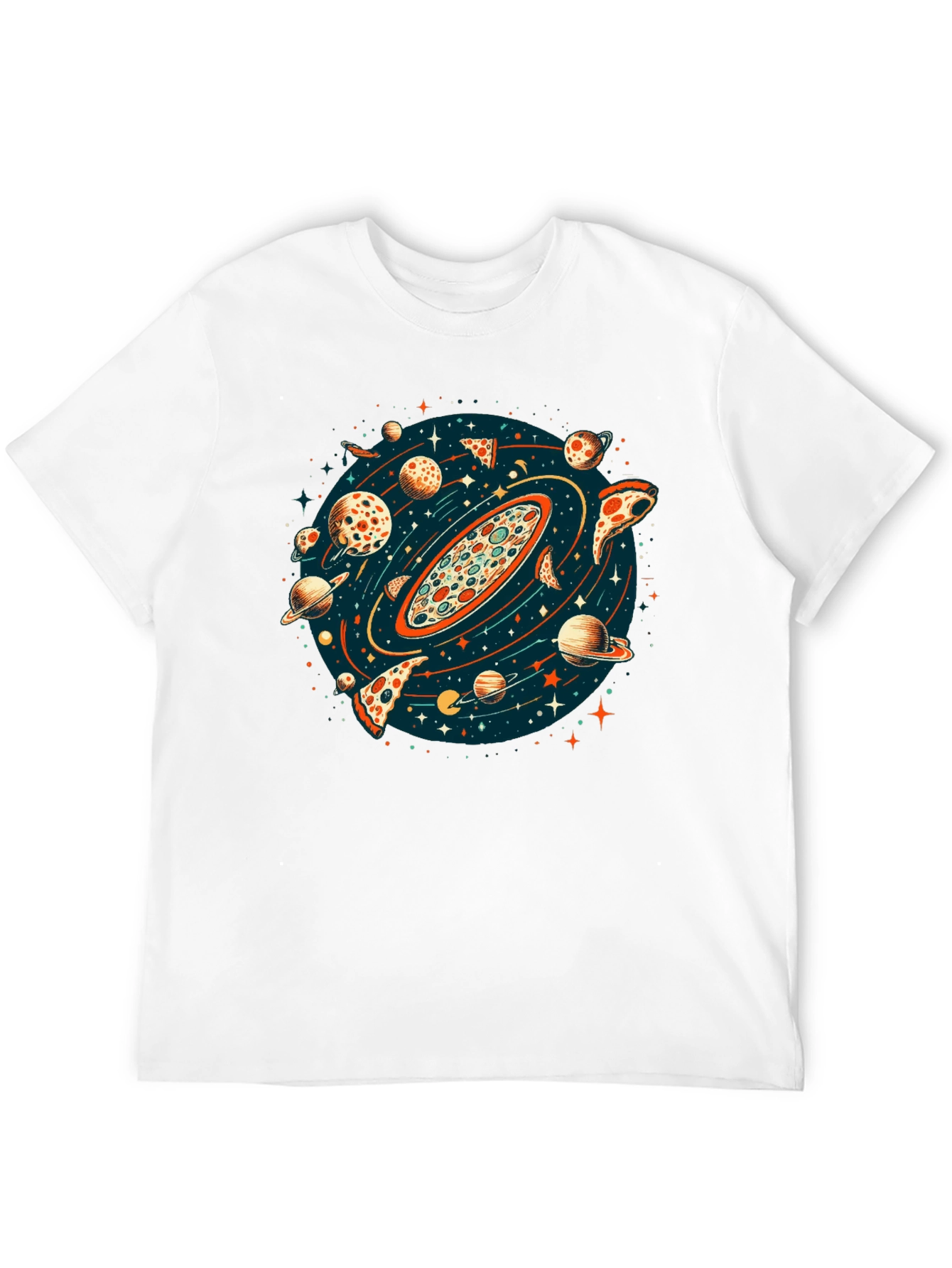 Black Pizza Planet Graphic T-Shirt - Unisex view 12