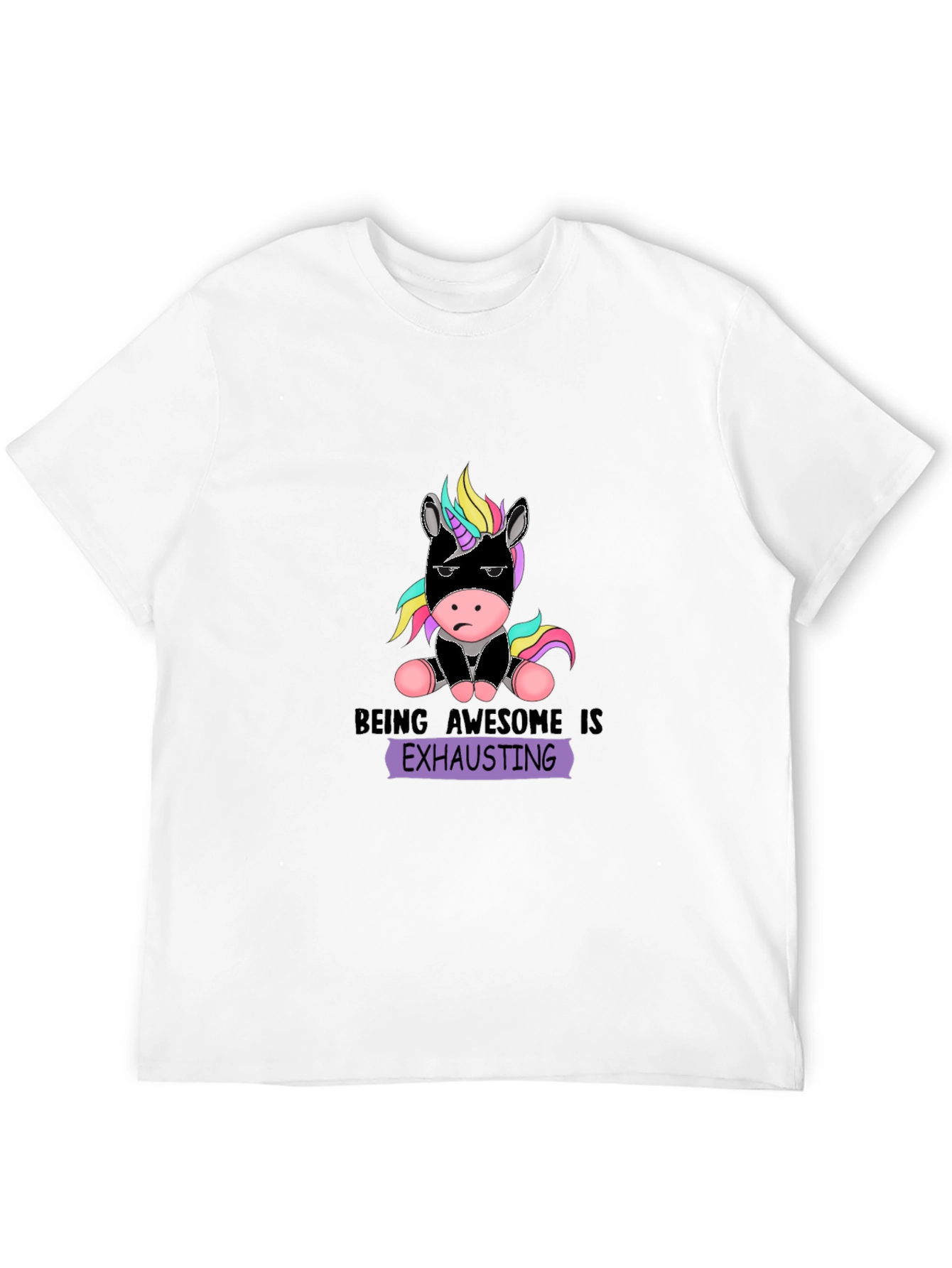 Black Being Awesome Is Exhausting T-Shirt view 12