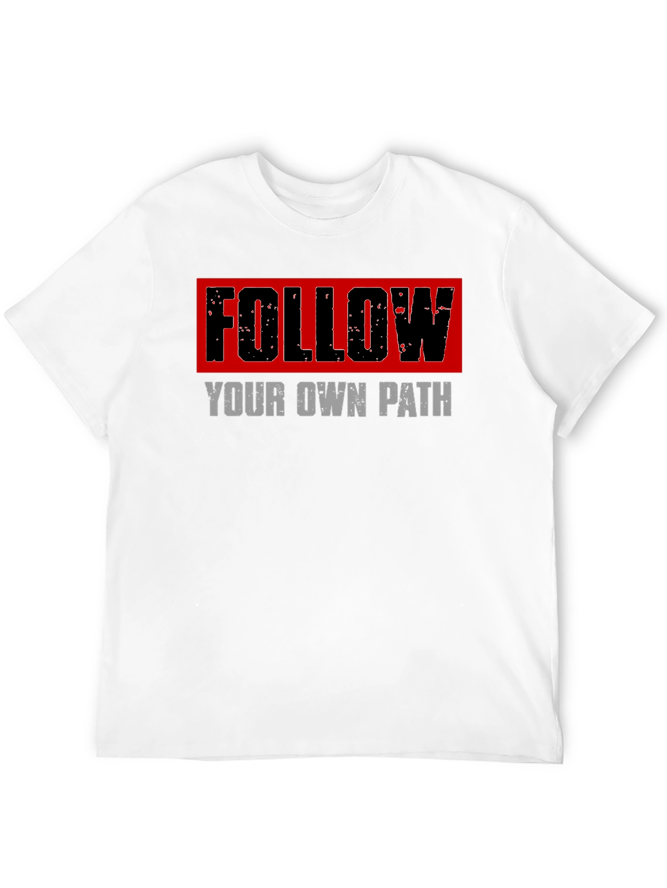 Black Follow Your Own Path Graphic Tee - Black view 12