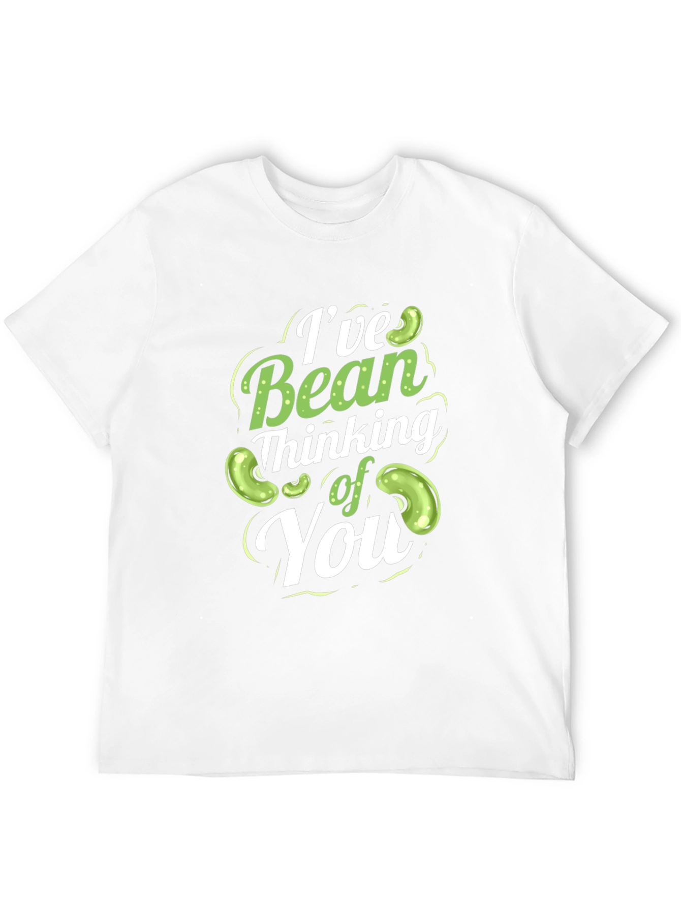Black I've Bean Thinking of You T-Shirt Funny Pun Tee view 12