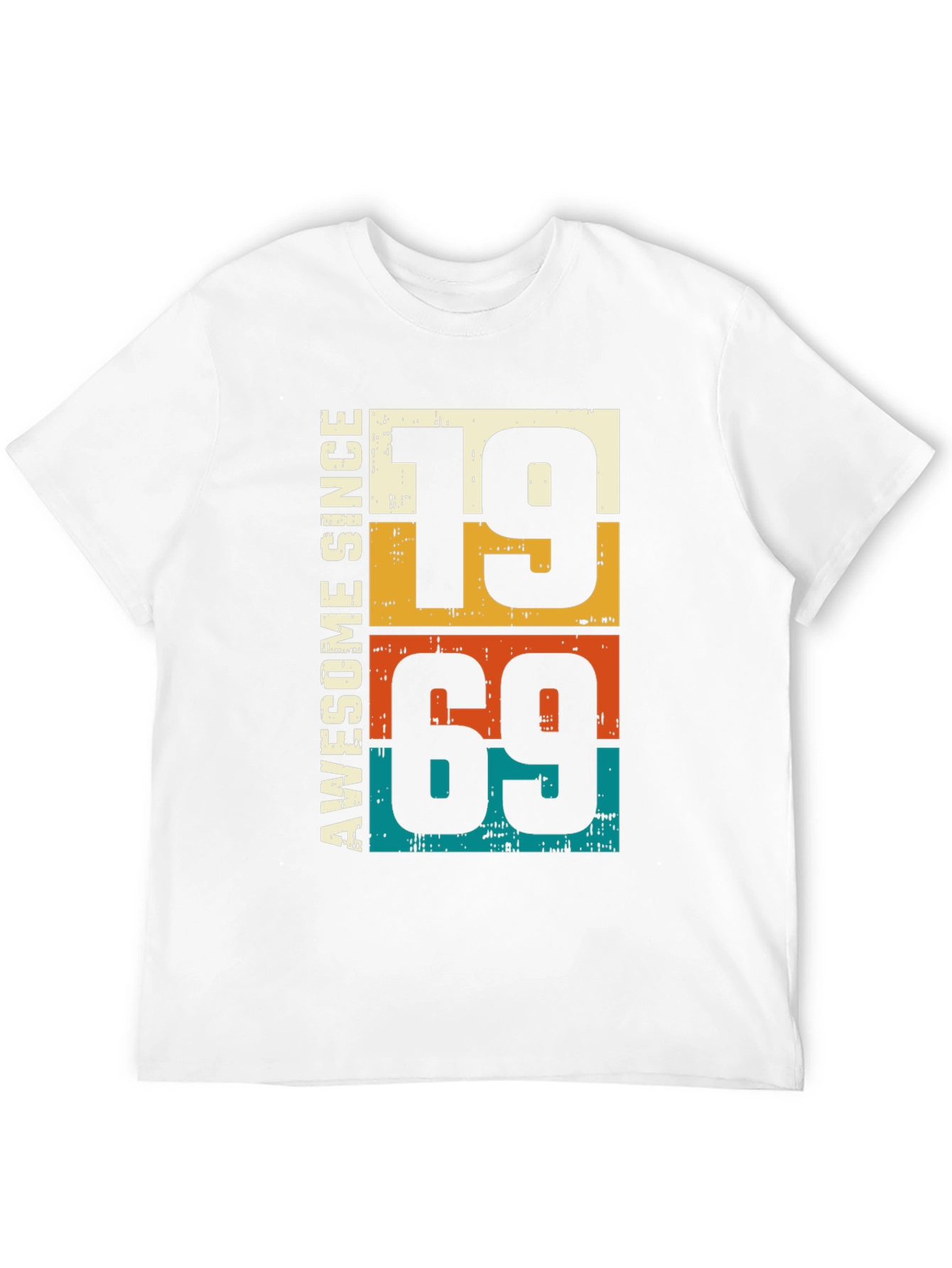 Black Awesome Since 1969 - Retro Birthday Tee view 12