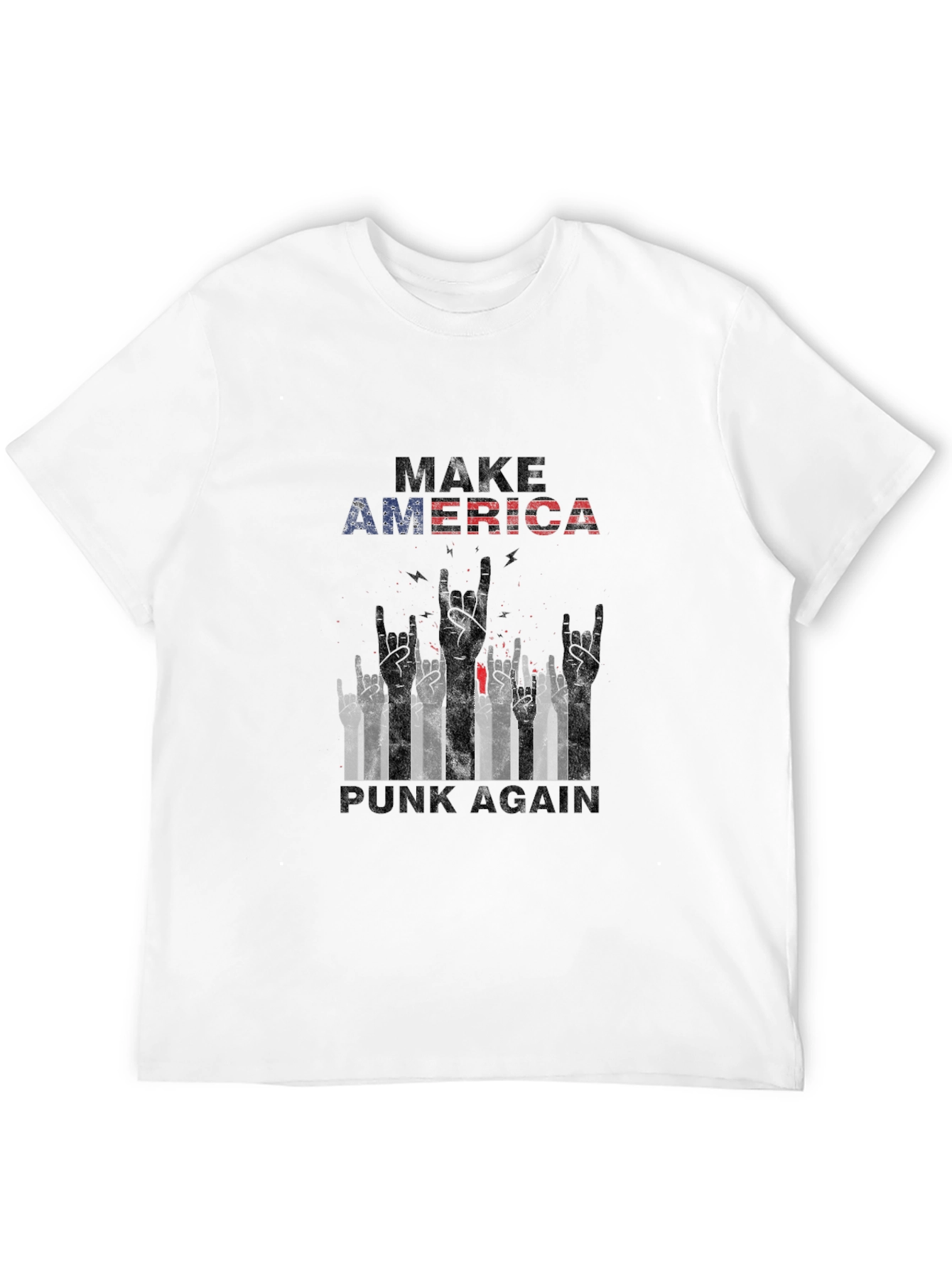 Black Make America Punk Again Graphic Tee view 12