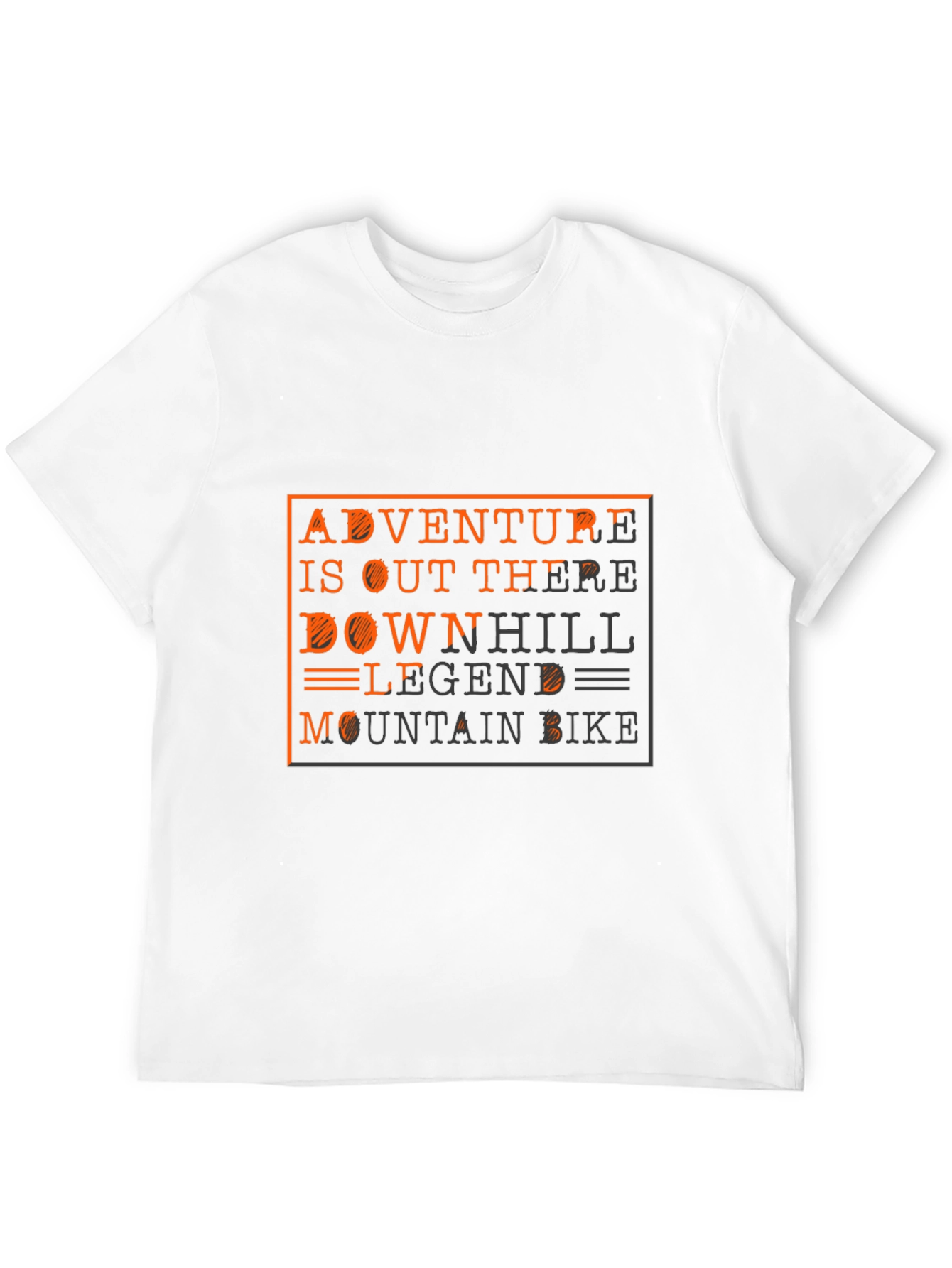 Black Adventure Mountain Bike Graphic Tee view 12