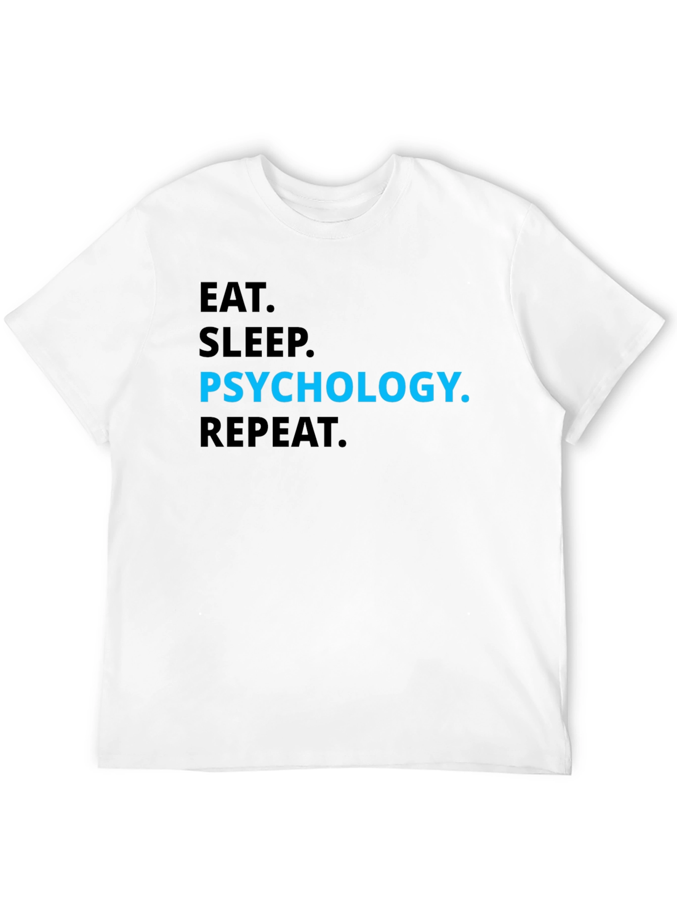 Black Psychology T-Shirt - Eat Sleep Psychology Repeat view 12