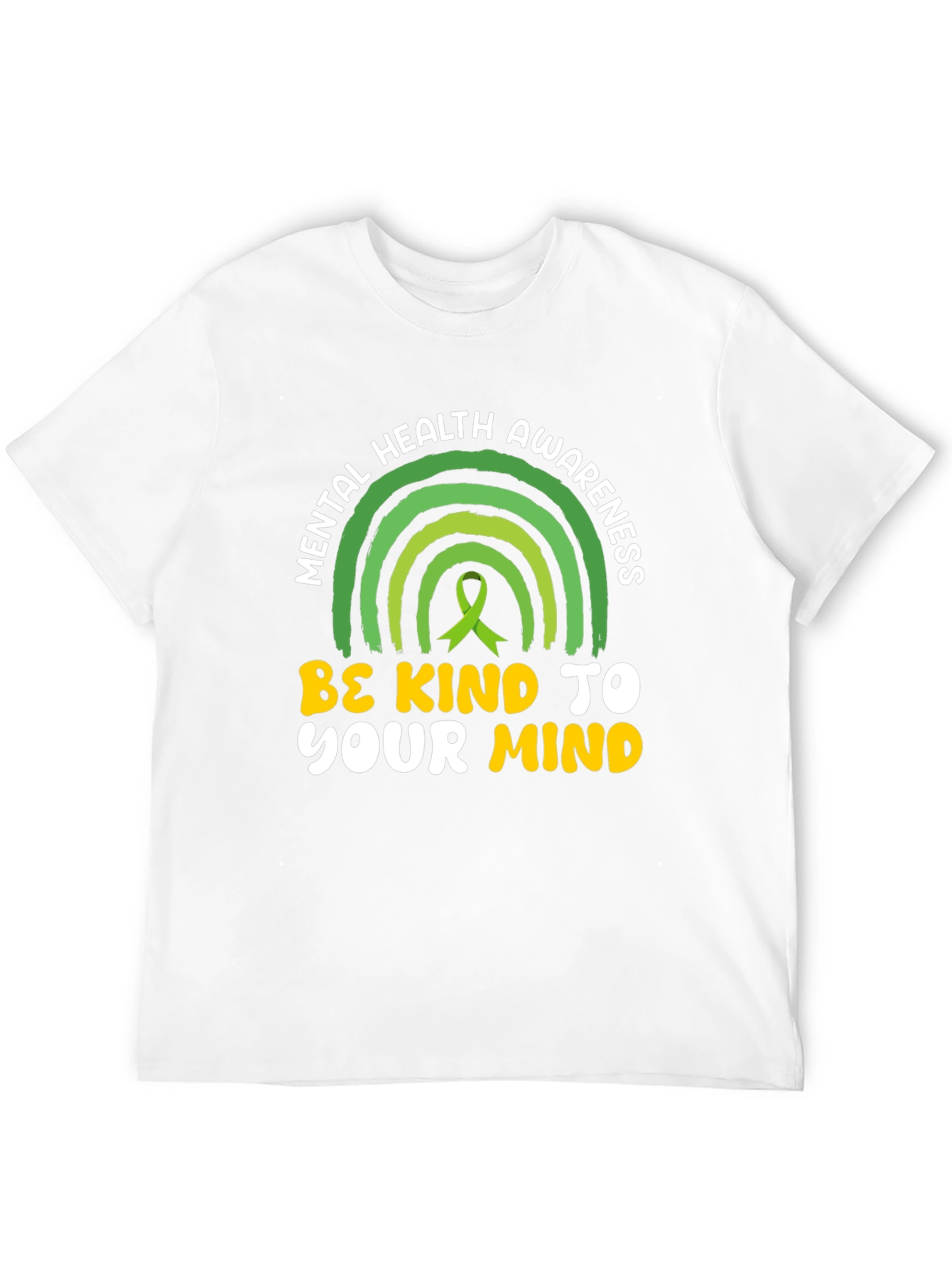 Black Mental Health Awareness T-Shirt - Be Kind To Your Mind view 12