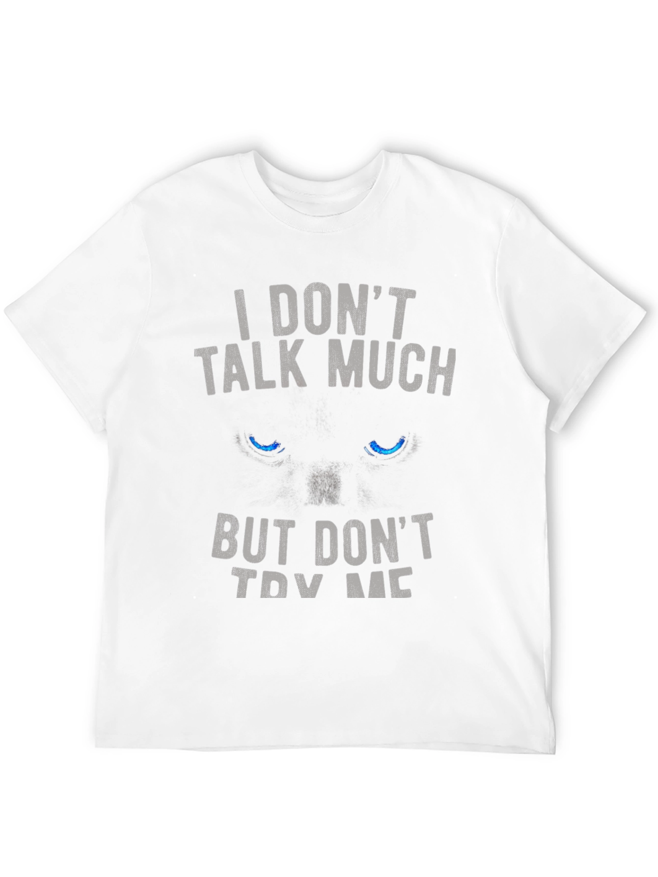 Black I DON'T TALK MUCH Black Graphic T-Shirt view 12