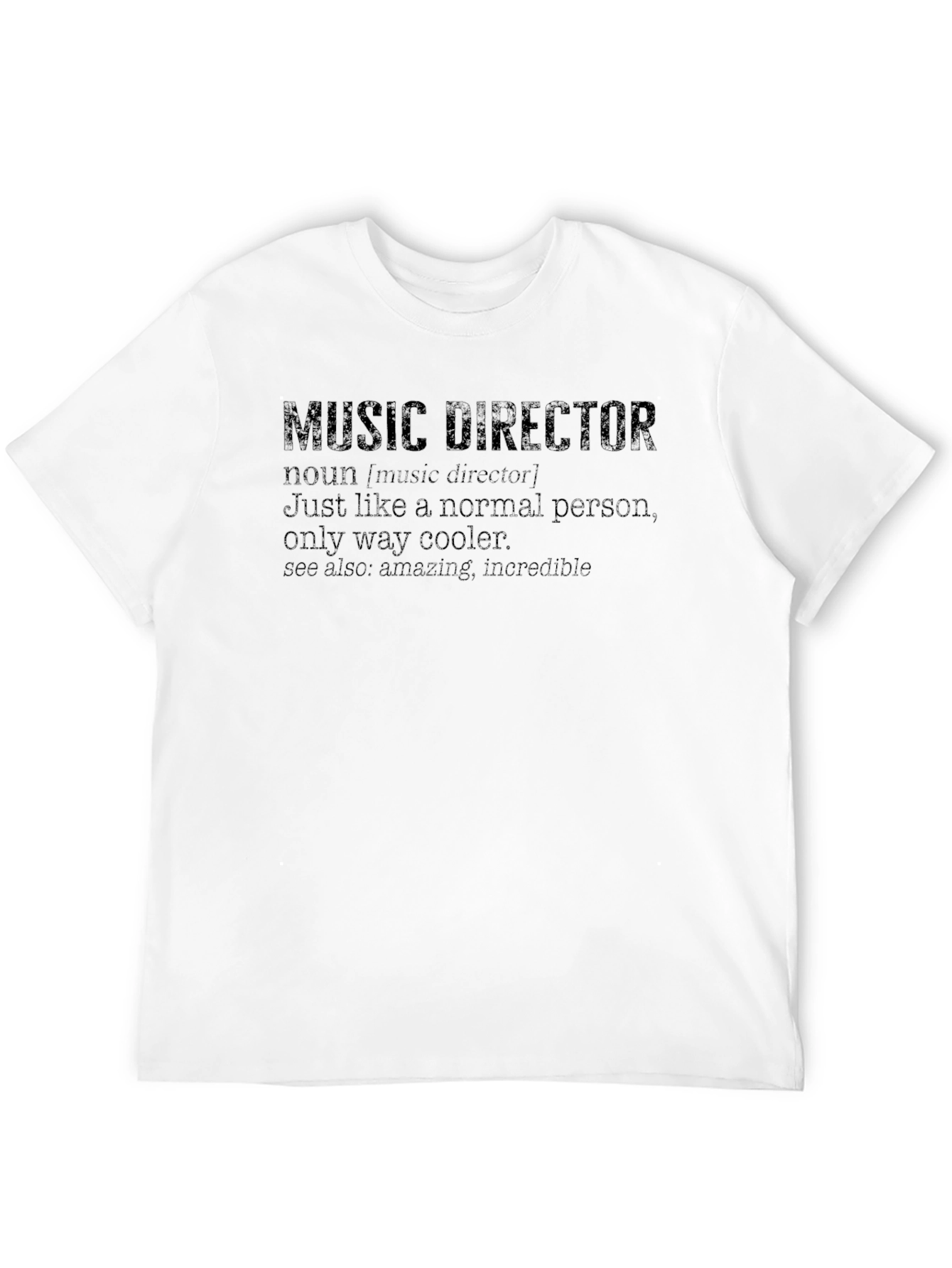 Black Music Director Definition Black T-Shirt view 12