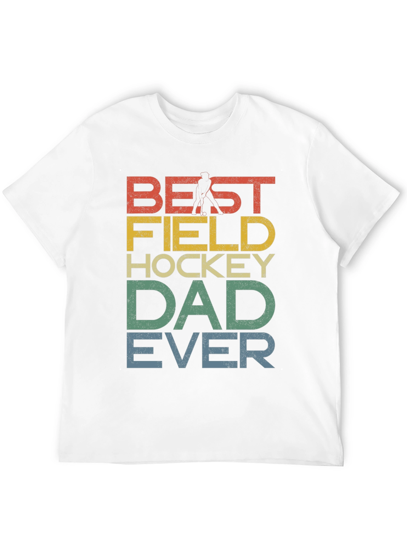 Black Best Field Hockey Dad Ever Graphic T-Shirt view 12
