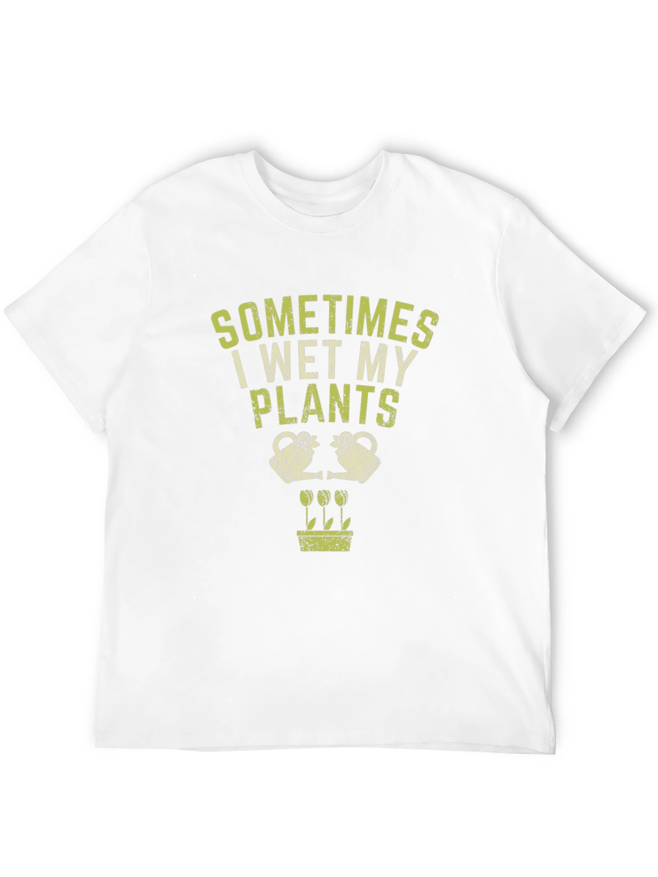 Black Funny Gardening T-Shirt: Sometimes I Wet My Plants view 12