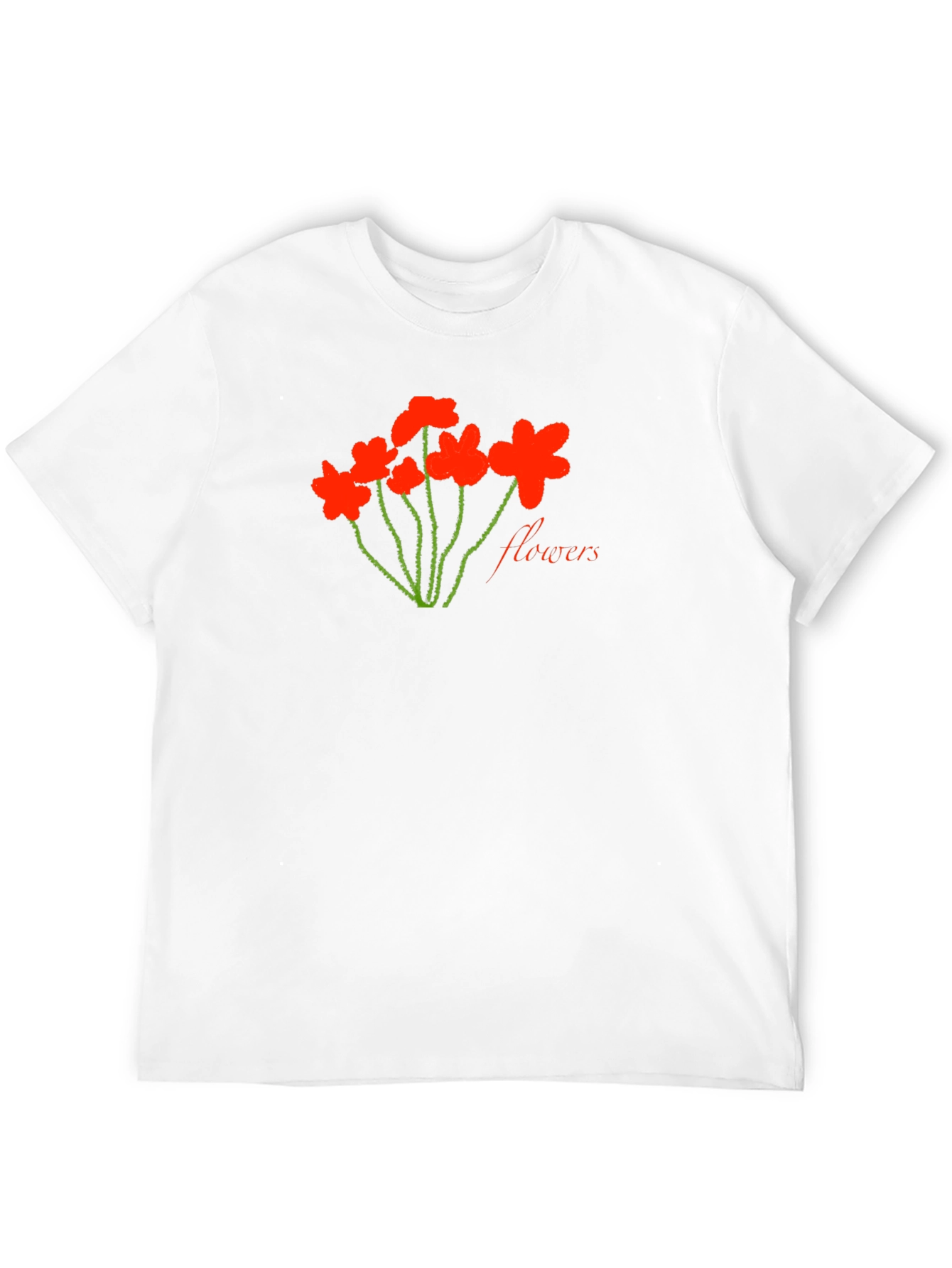 Black Flowers Graphic Tee - Soft Cotton Blend view 12