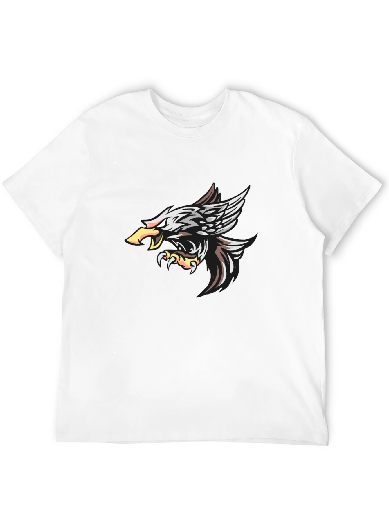 Black Men's Black Eagle Graphic T-Shirt view 12