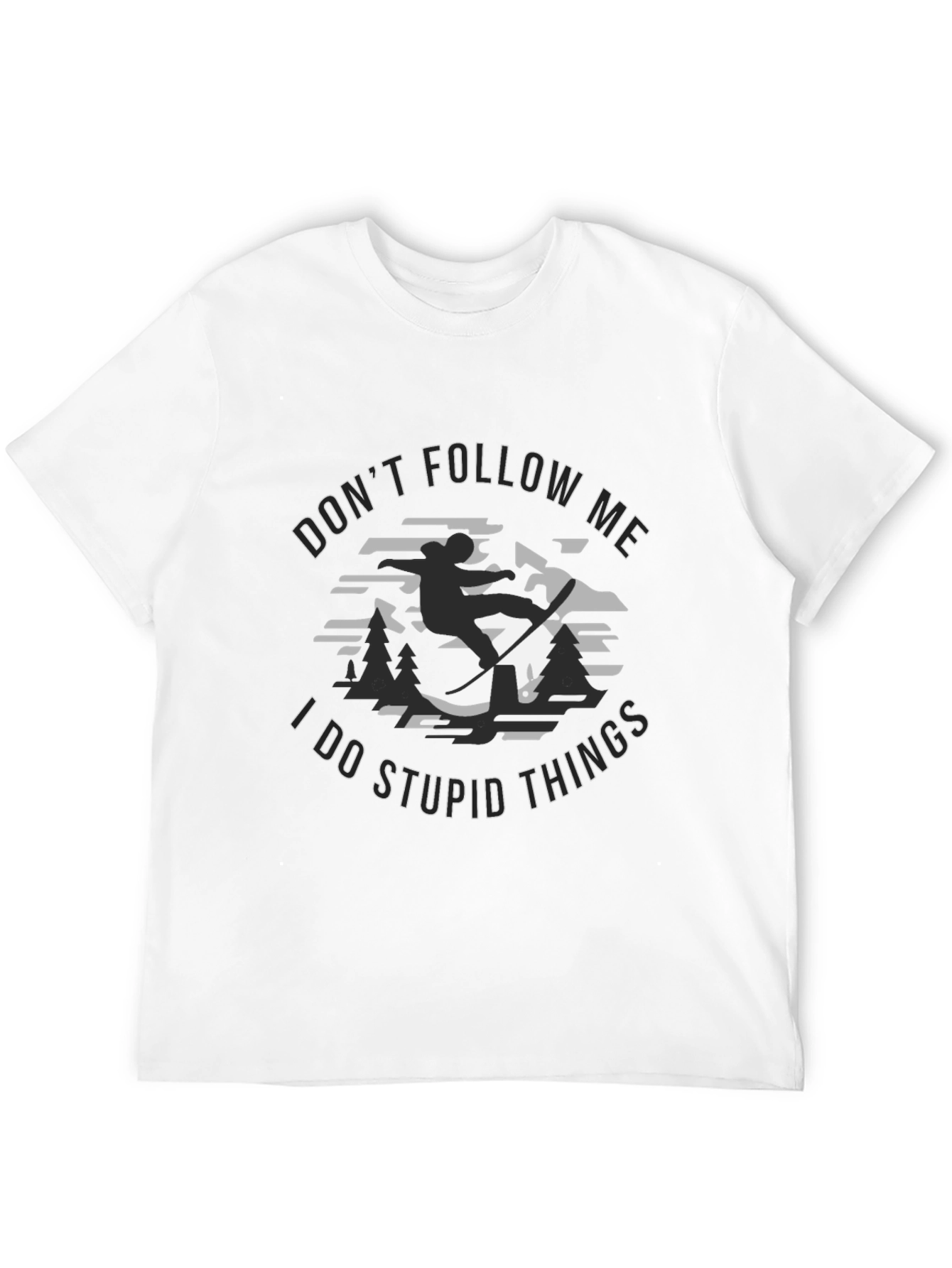 Black Don't Follow Me T-Shirt - Stupid Things Tee view 12