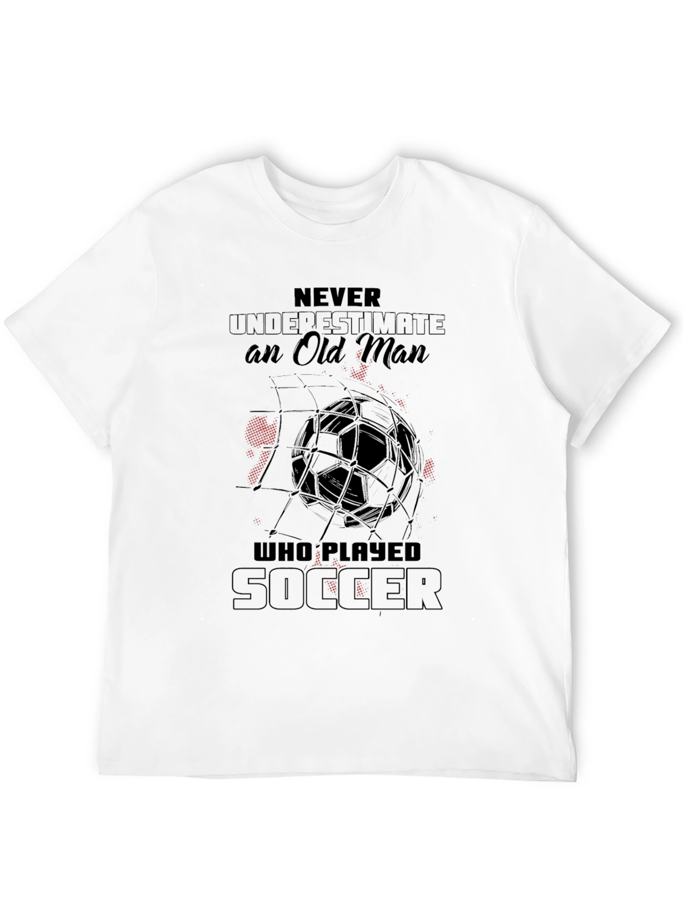 Black Never Underestimate Soccer Player Black T-Shirt view 12
