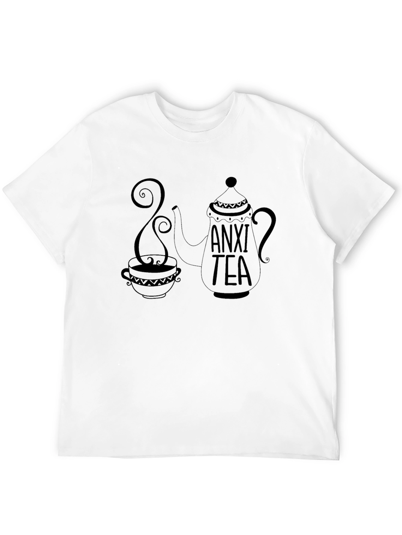 Black Anxi Tea T-Shirt - Relaxing Graphic Tee view 12