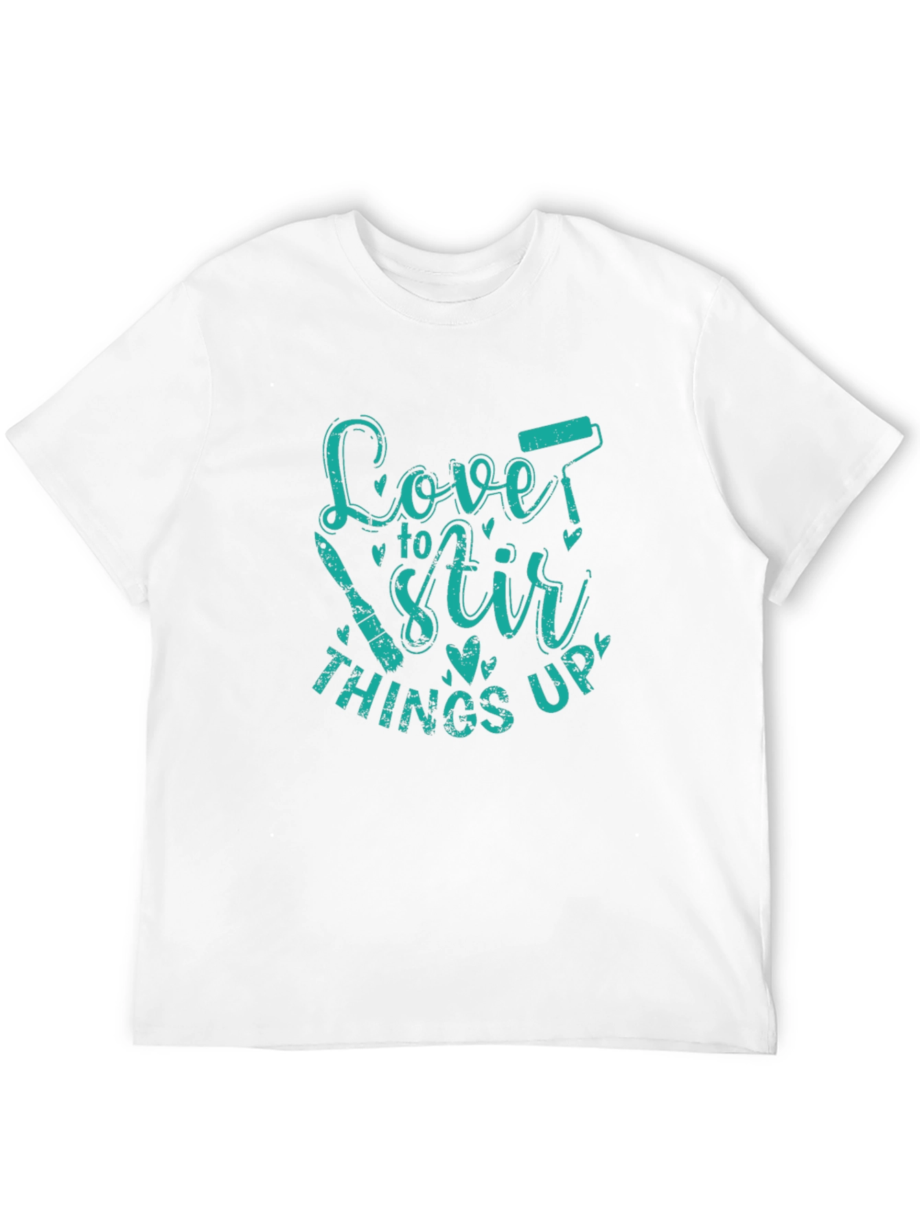 Black Love to Stir Things Up Graphic Tee - Black Cotton Blend view 12