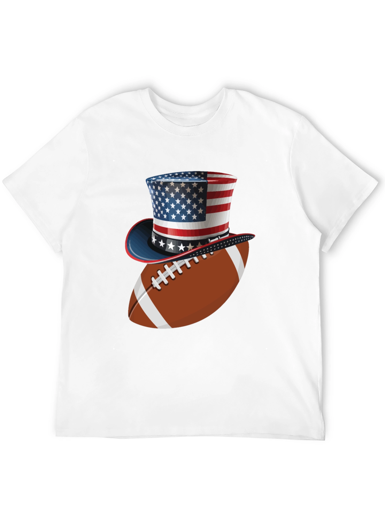 Black Patriotic Football T-Shirt - American Pride view 12