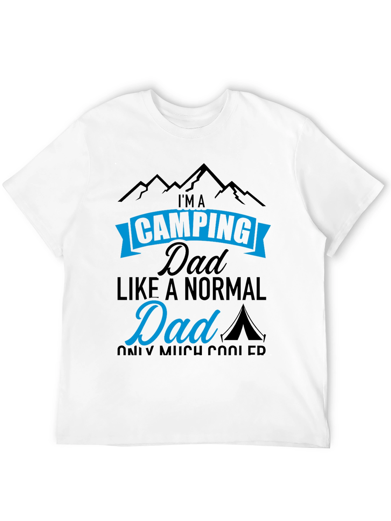 Black Camping Dad T-Shirt - Cool Father's Day Gift view 12