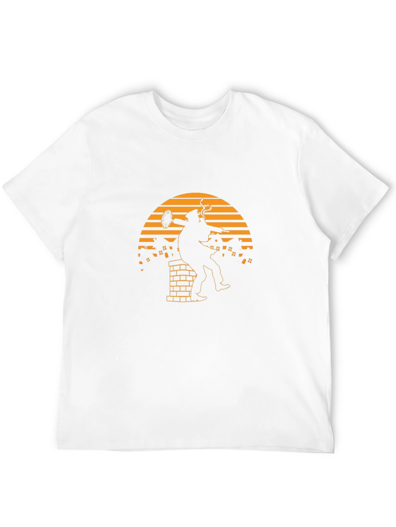 Black Chimney Sweep Silhouette Graphic Tee view 12