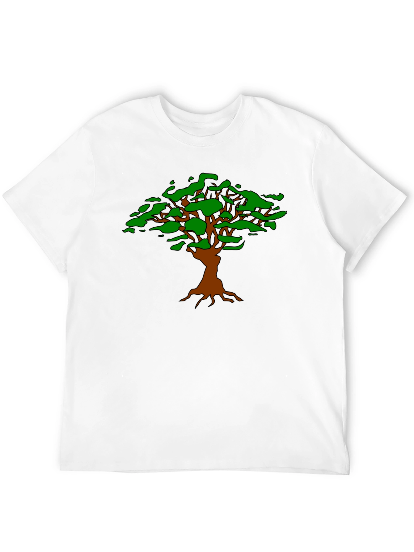 Black Nature Inspired Graphic Tee view 12